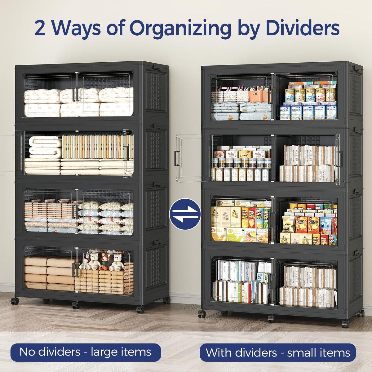 150GAL Storage Bins with Lid and Wheels (3 Count)