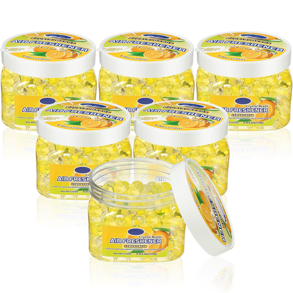 6 Pcs Air Freshener Beads Odor Eliminator Beads Odor (48 Fl Oz)