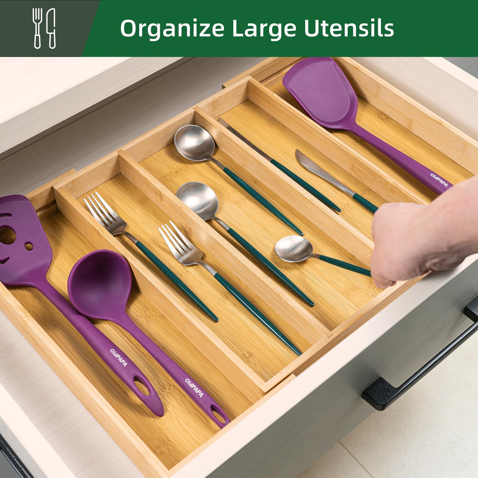 Drawer Organizer Kitchen Utensils