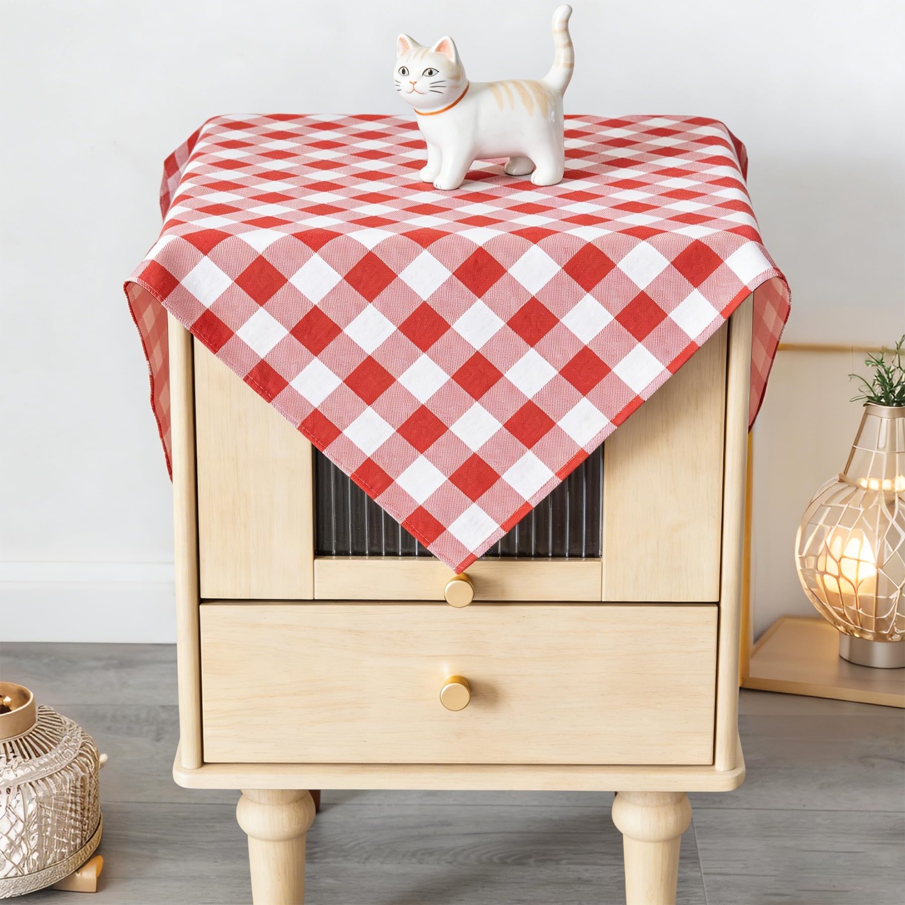 Waterproof Plaid Tablecloth Fabric