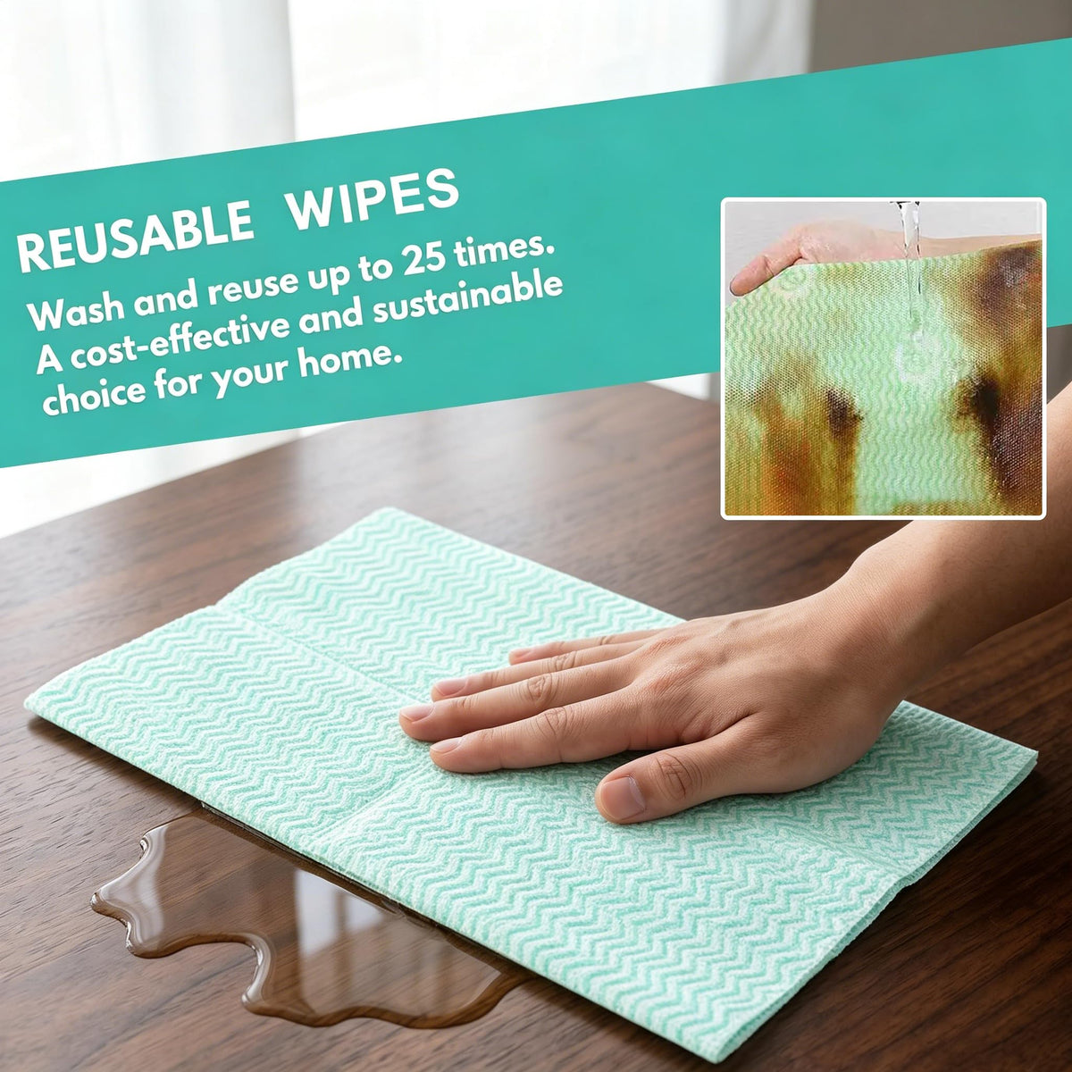 Disposable Dish Cloth and Cleaning Handi Wipes (100 Count) - ModHome Supplies