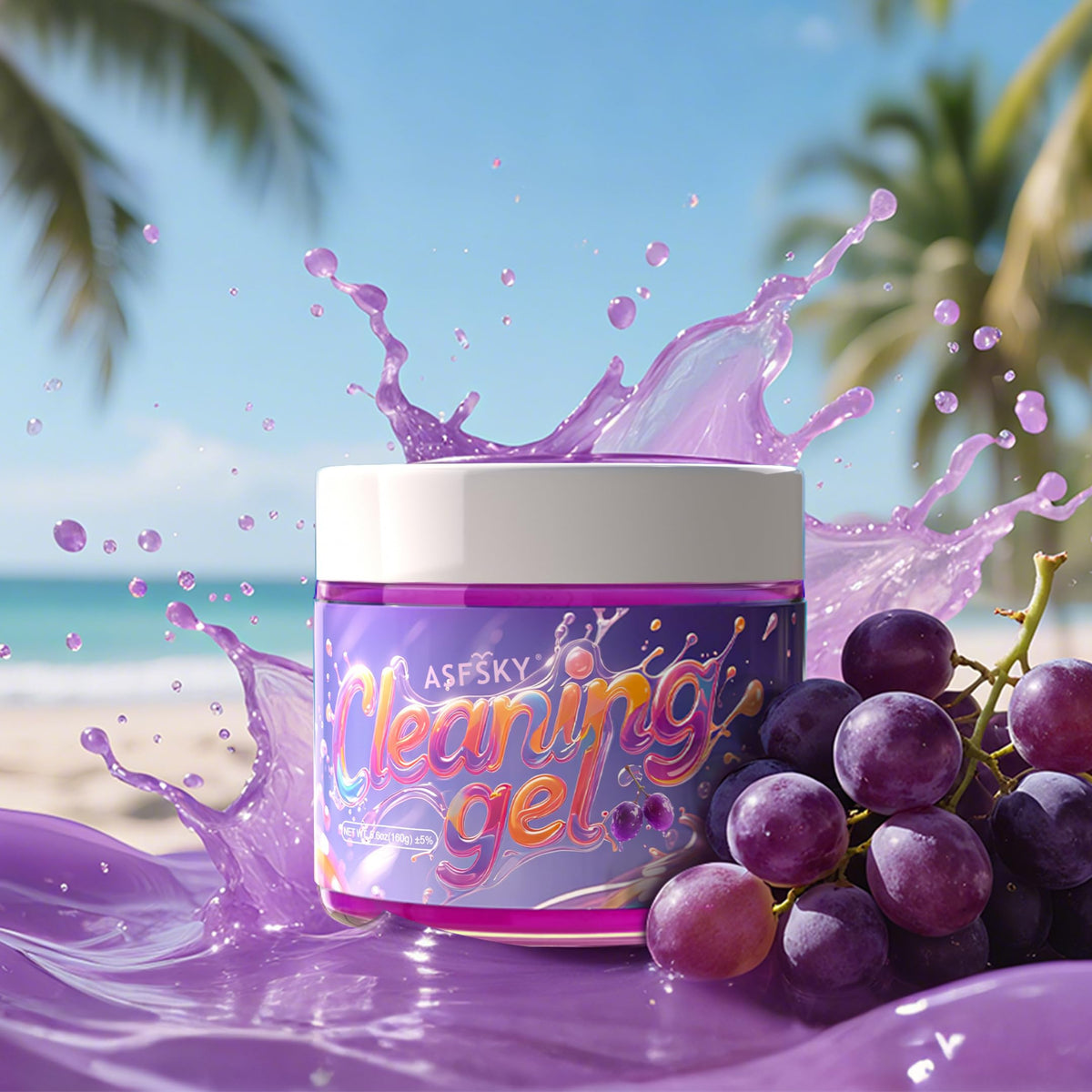 Car Cleaning Gel Cleaning Putty Universal Cleaning Gel Grape