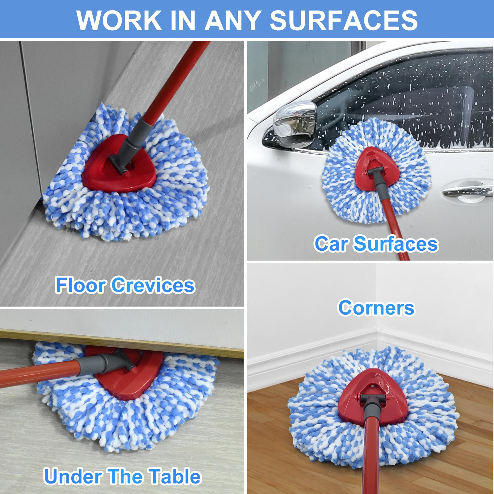 Spin Mop Replace Head (5 Count)