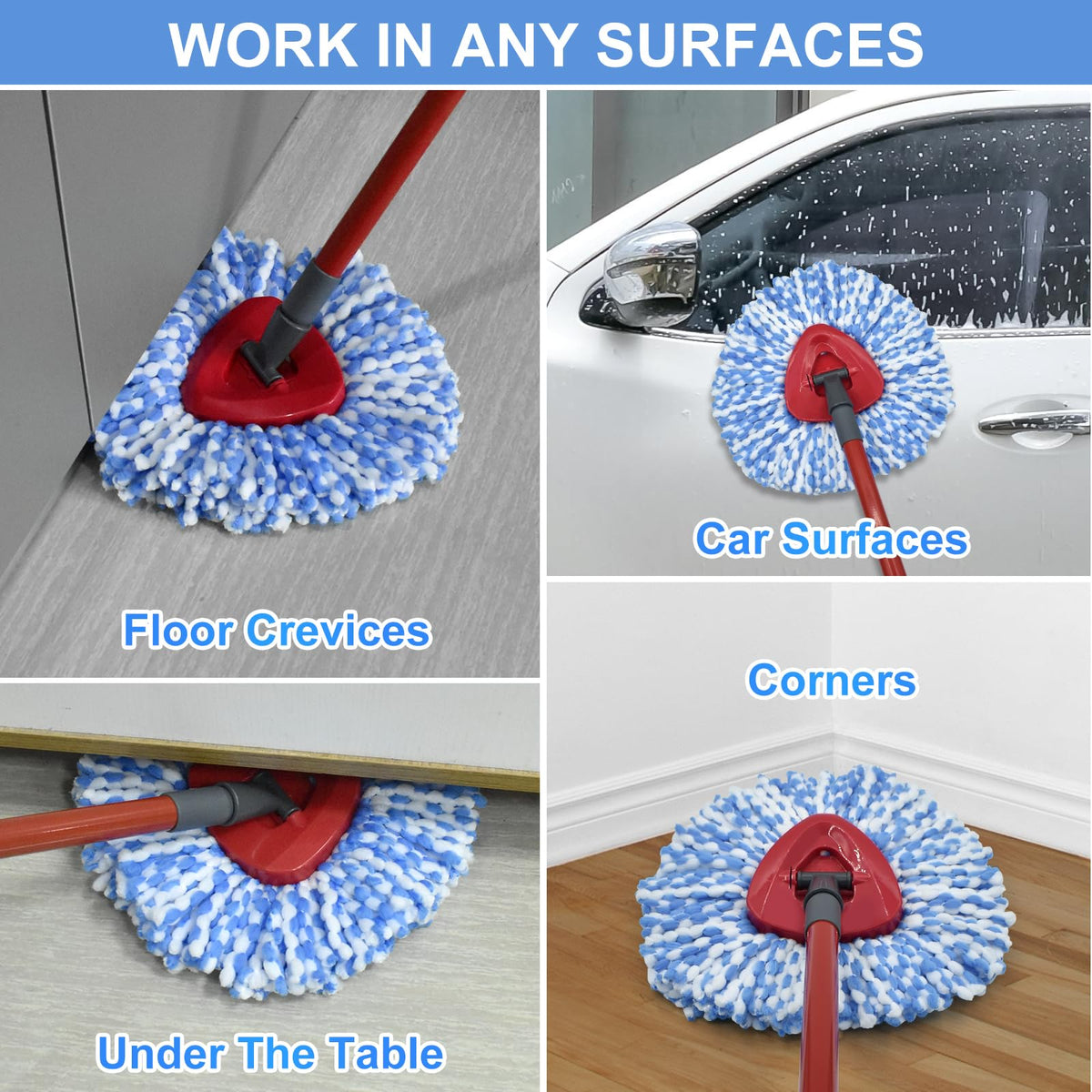 Spin Mop Replace Head (5 Count)