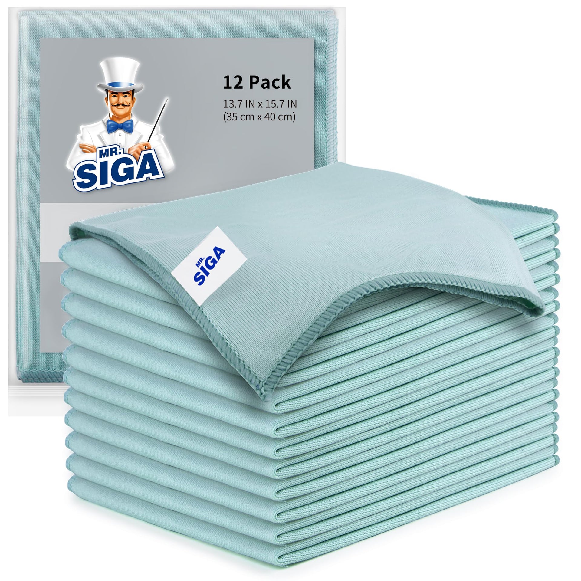 Ultra Fine Microfiber Cloths for Glass (12 Count)
