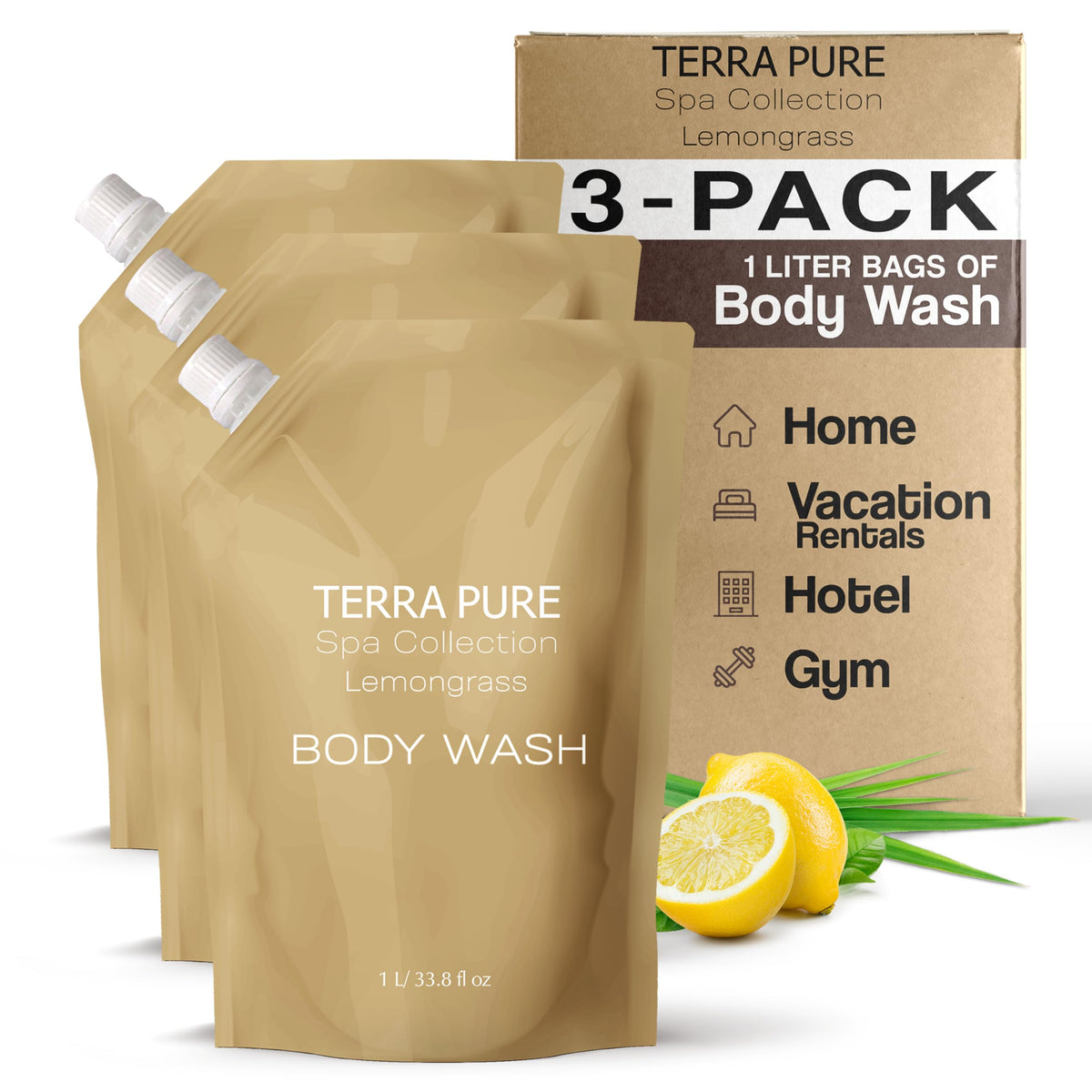 Spa Body Wash Refill Bags (3 Count)