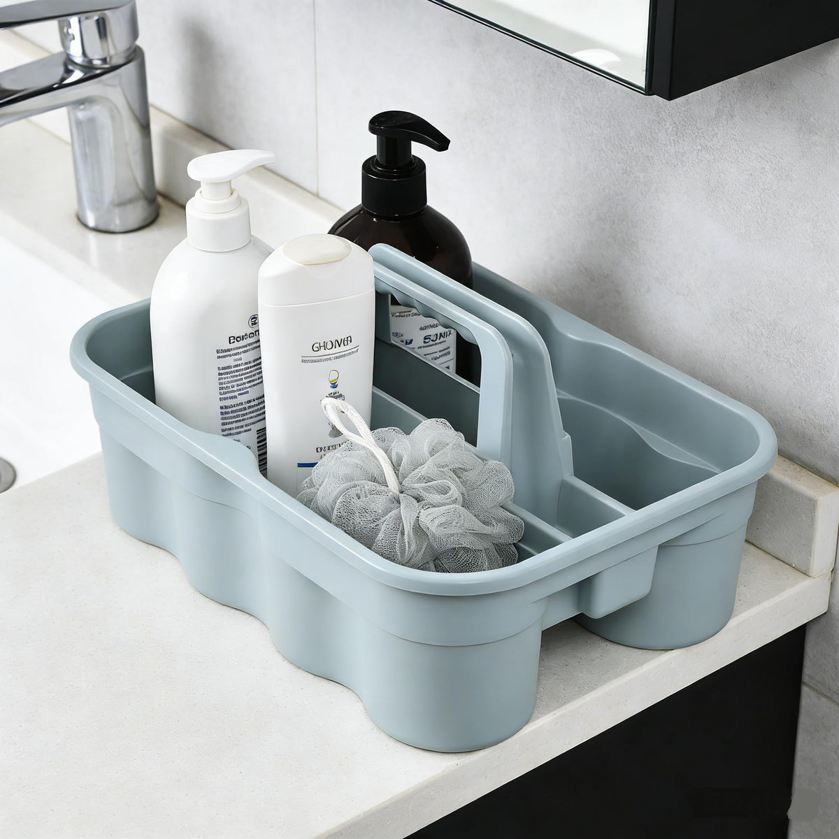 Bathroom Cleaning Caddy Organizer with Handle (4 Count)