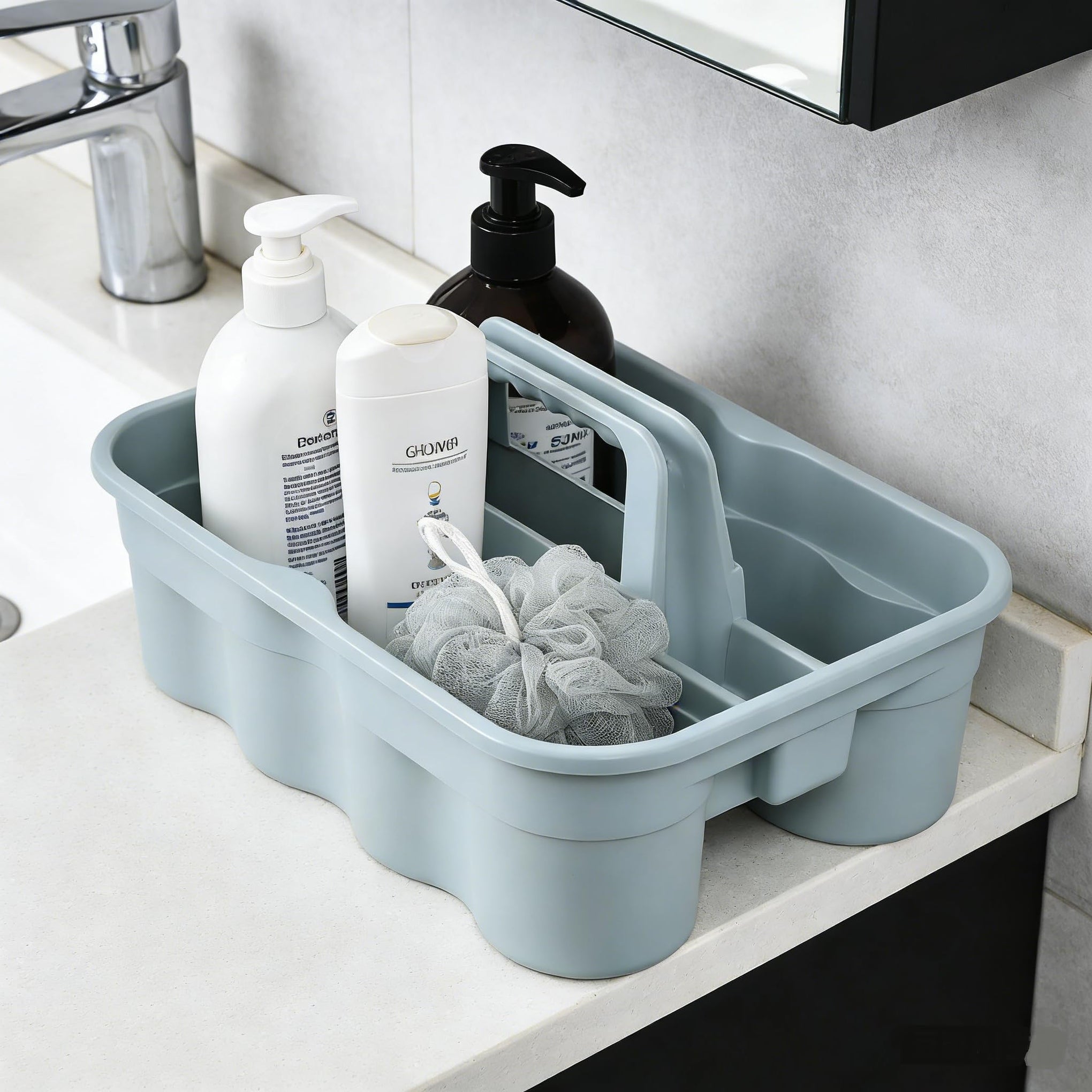 Bathroom Cleaning Caddy Organizer with Handle (4 Count)