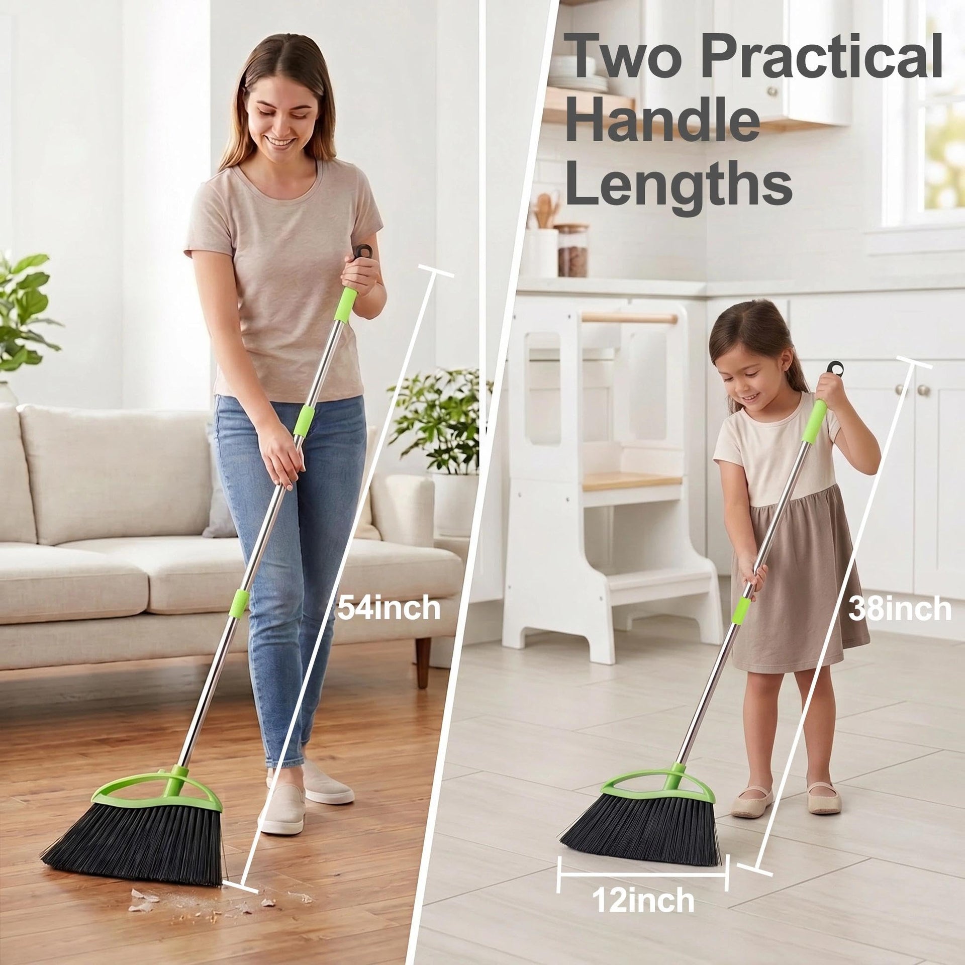 Soft Bristle Indoor Broom