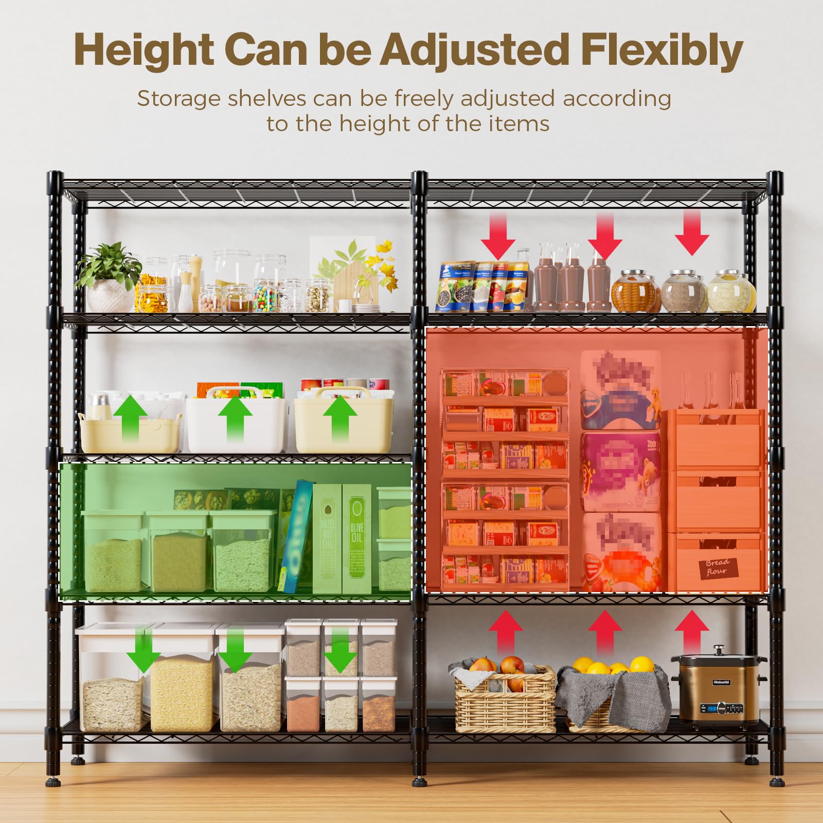 72" W Wire Rack Shelving