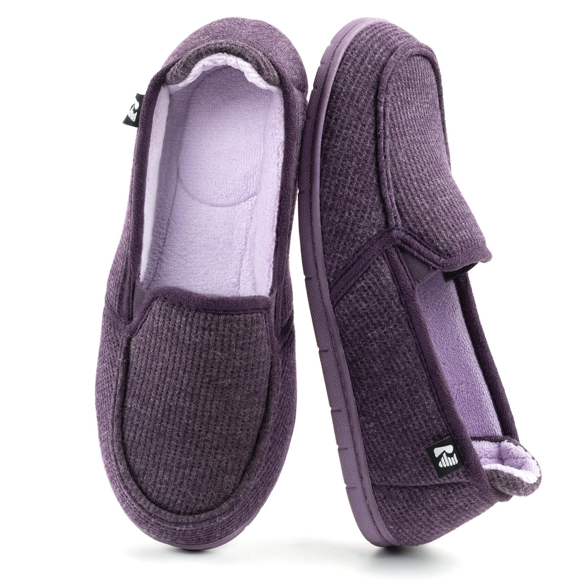 Women's Two Tone Hoodback Slipper with Removable Insole
