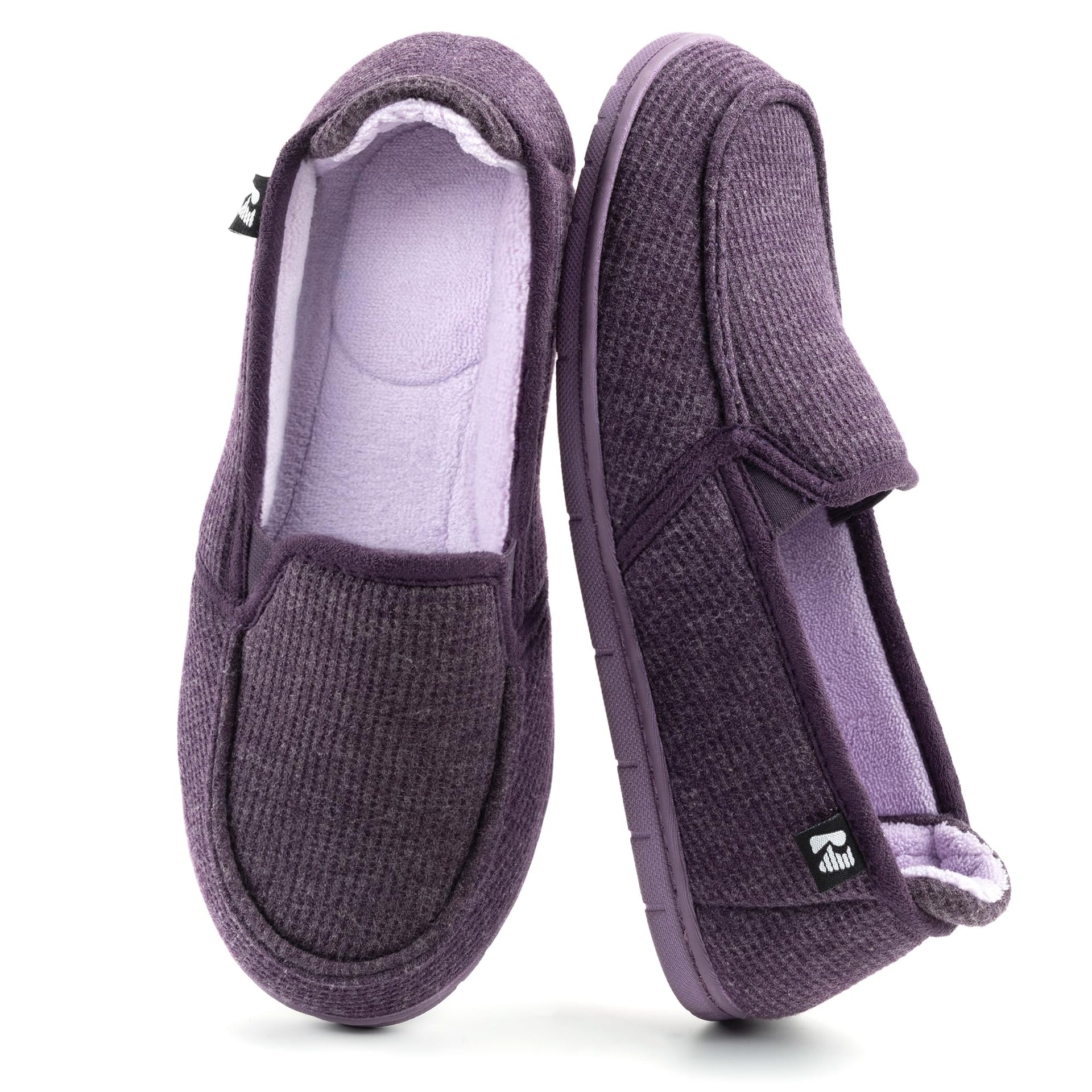 Women's Two Tone Hoodback Slipper with Removable Insole