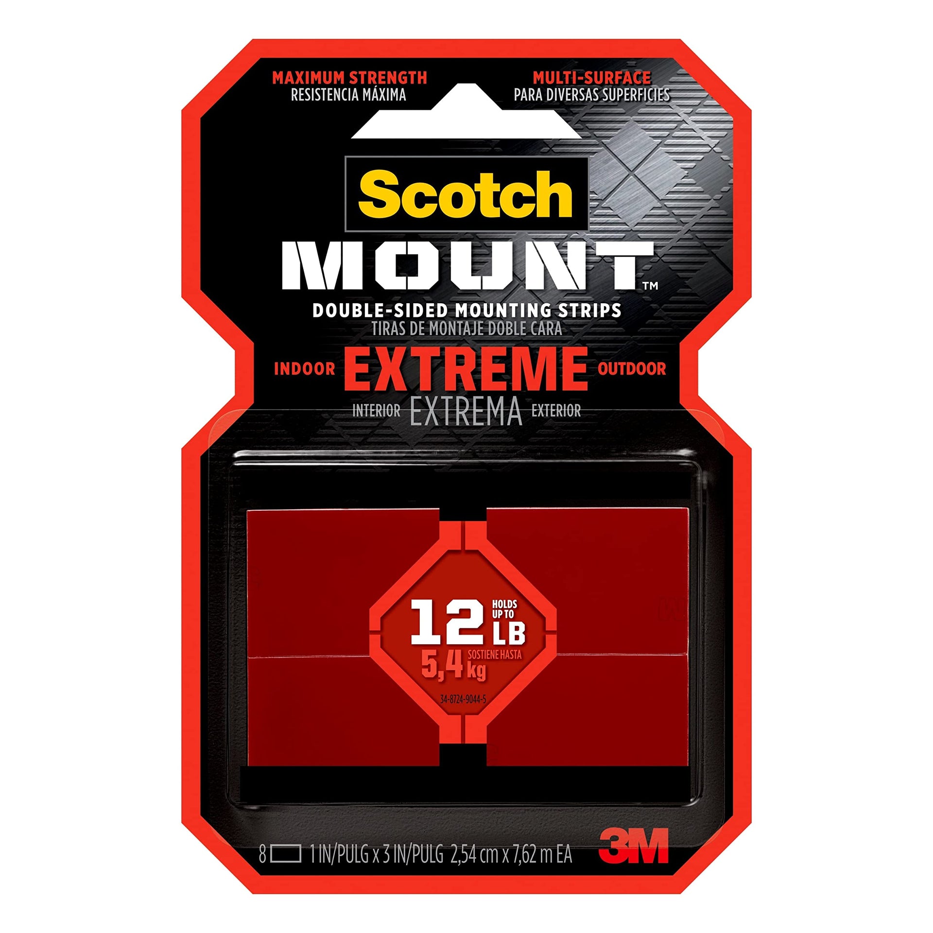 Scotch Extreme Mounting Strips (8 Count)