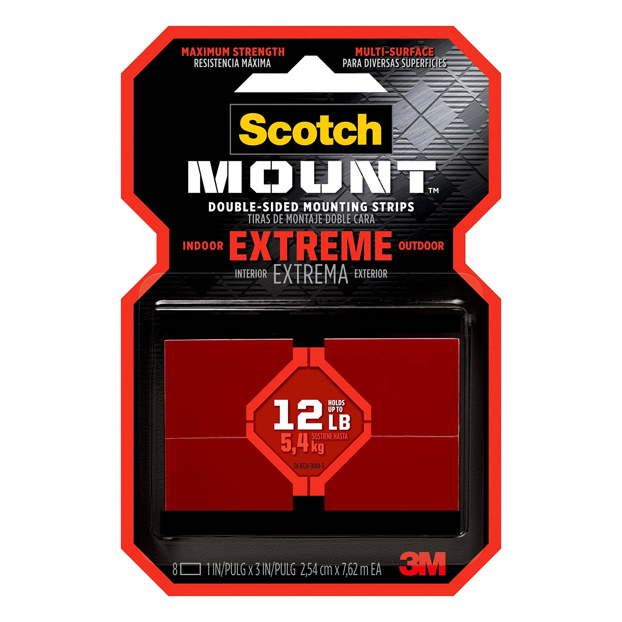 Scotch Extreme Mounting Strips (8 Count)
