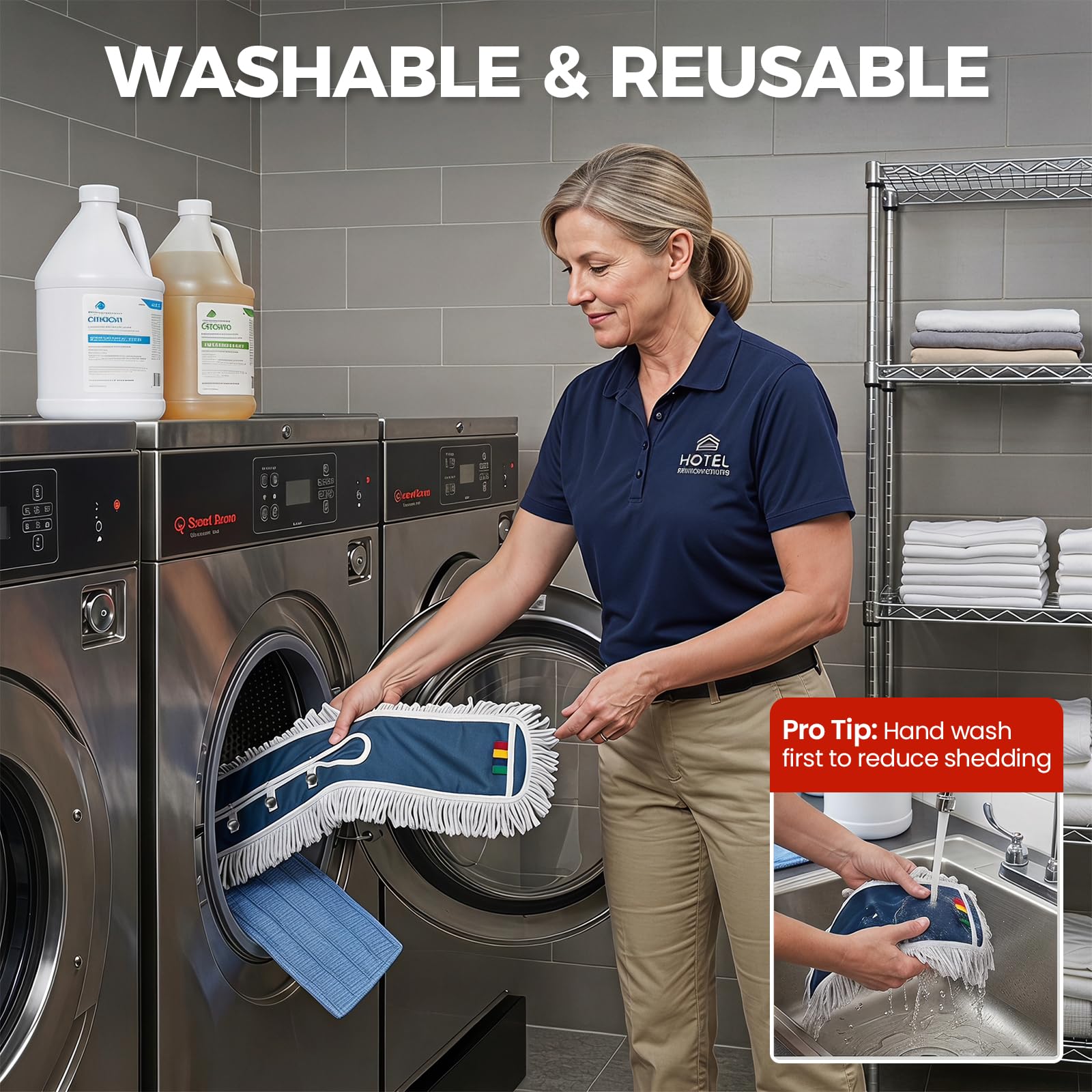42" Commercial Dust Mop for Floor Cleaning
