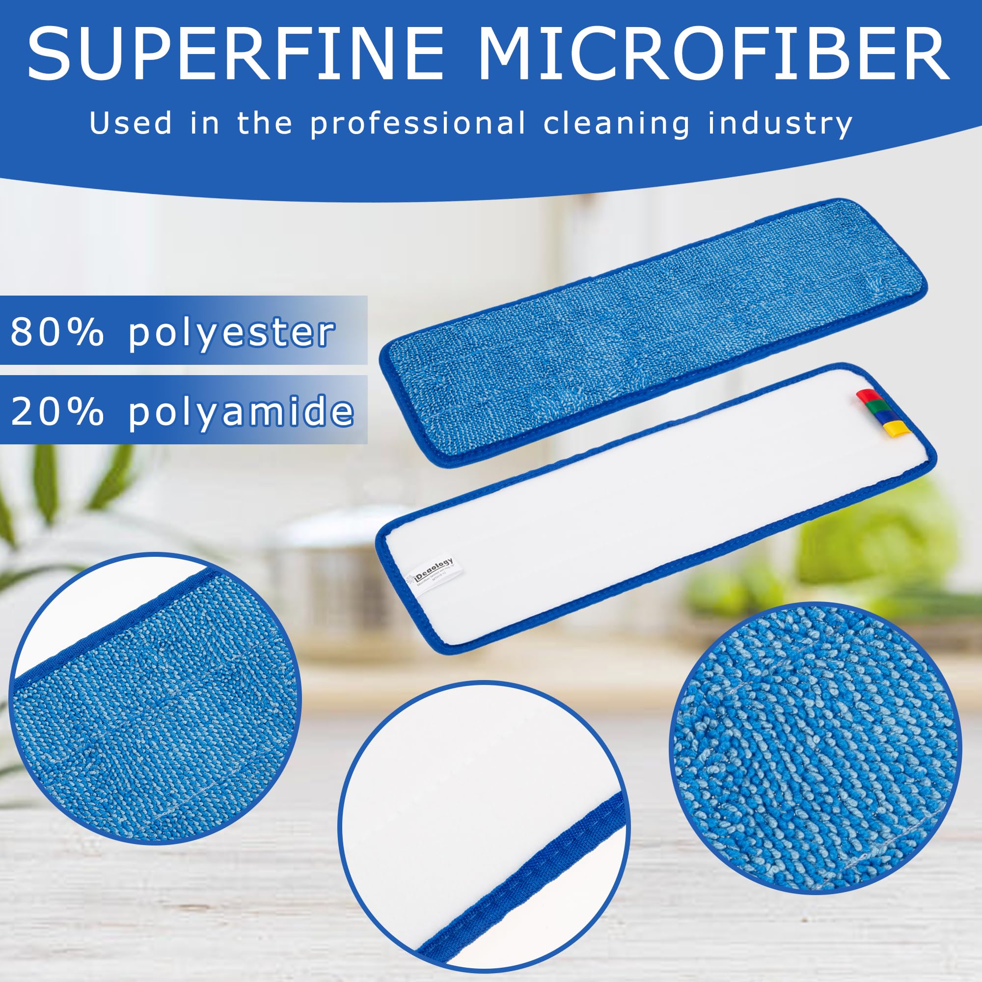 12 Pack Replacement Microfiber Pad (12 Count) - ModHome Supplies