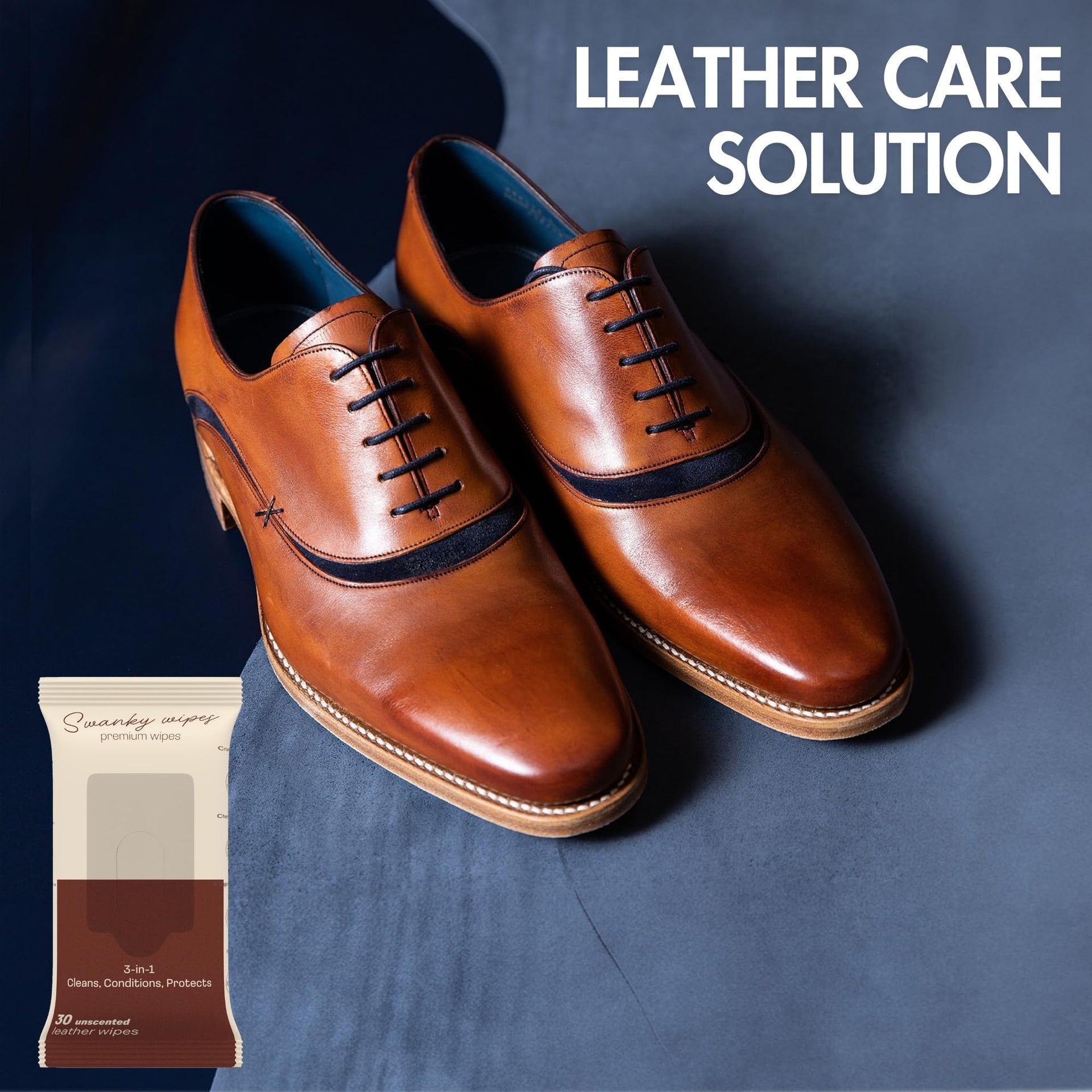 Swanky Leather Wipes (60 Count)
