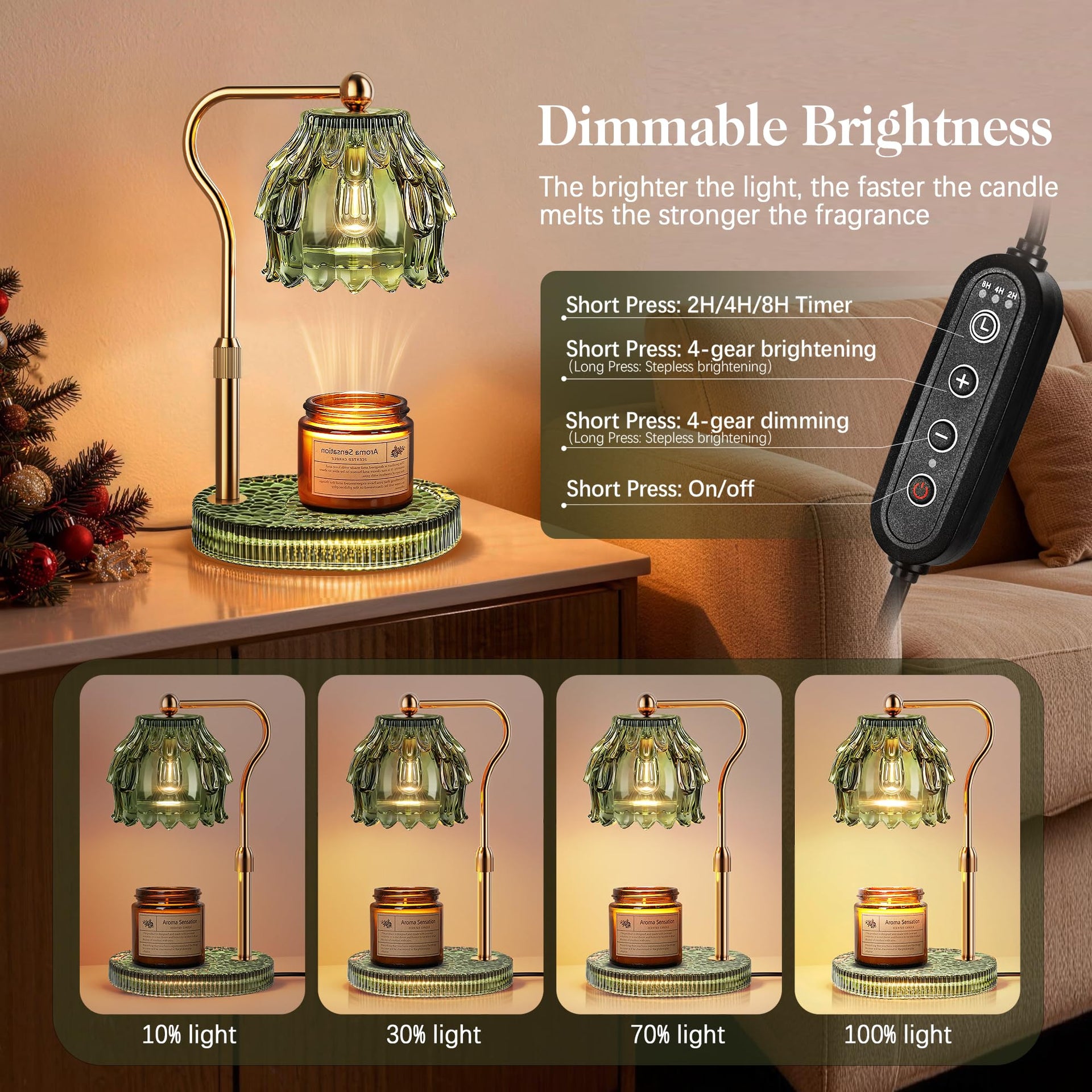 Candle Warmer Lamp with Timer Dimmer