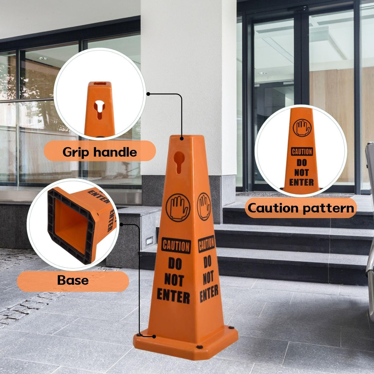 26.5" Caution Cones (8 Count)