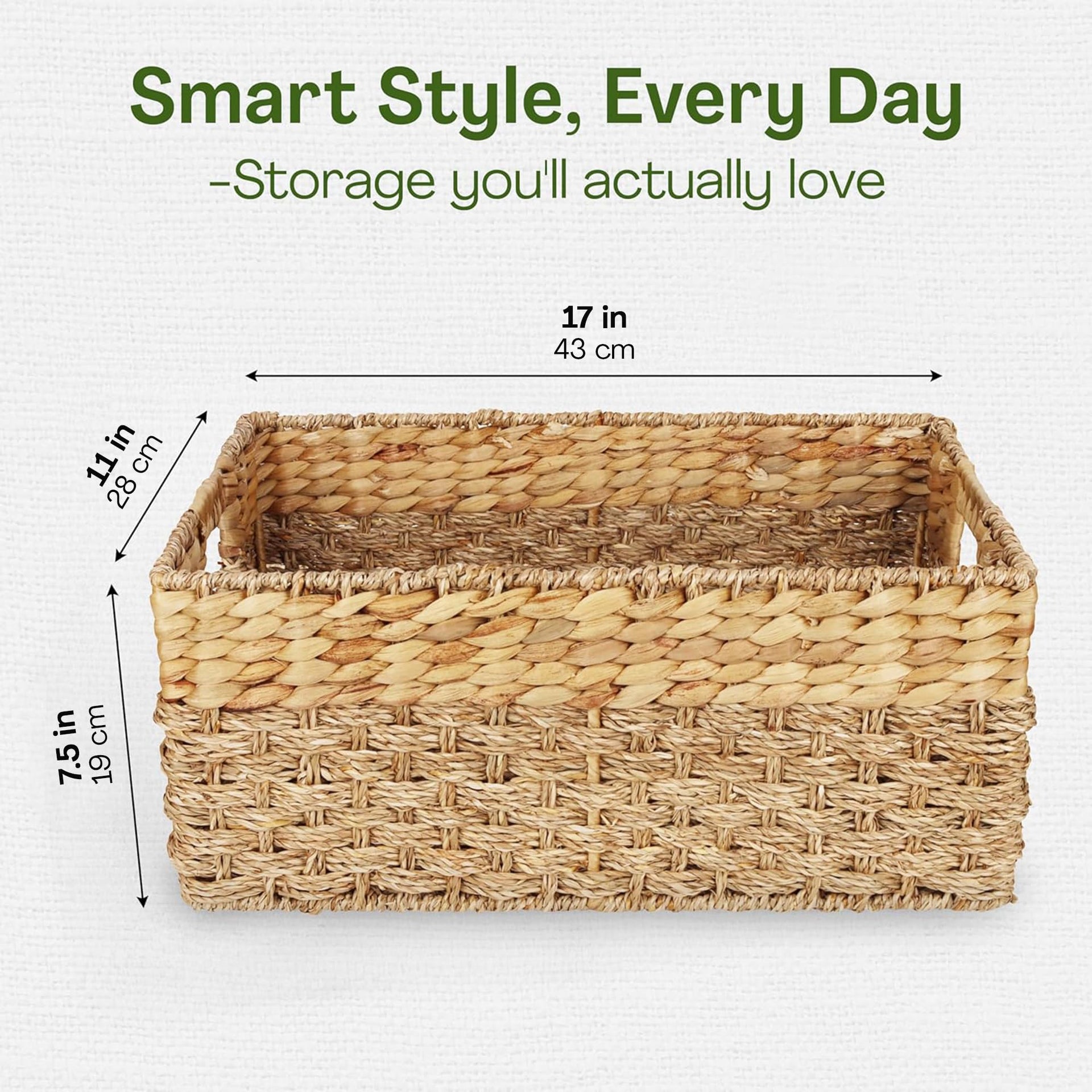 Large Wicker Storage Baskets with Handles