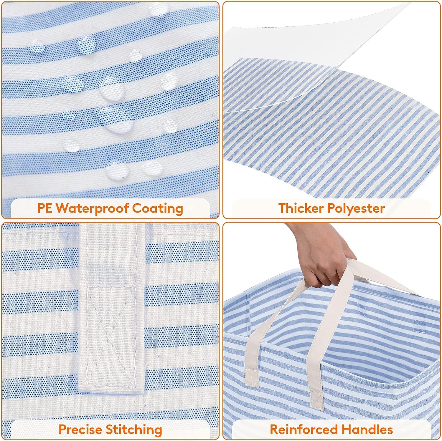 3 Pack Laundry Basket 80L Each (3 Count)
