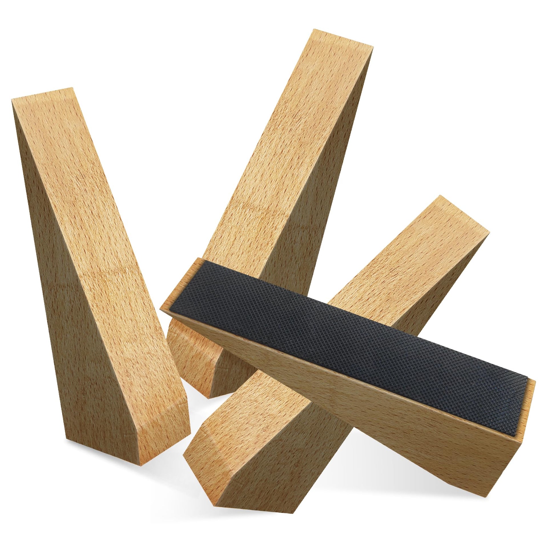 4 Pack Wooden Door Stop