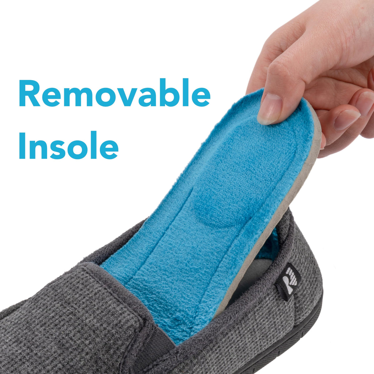 Women's Two Tone Hoodback Slipper with Removable Insole