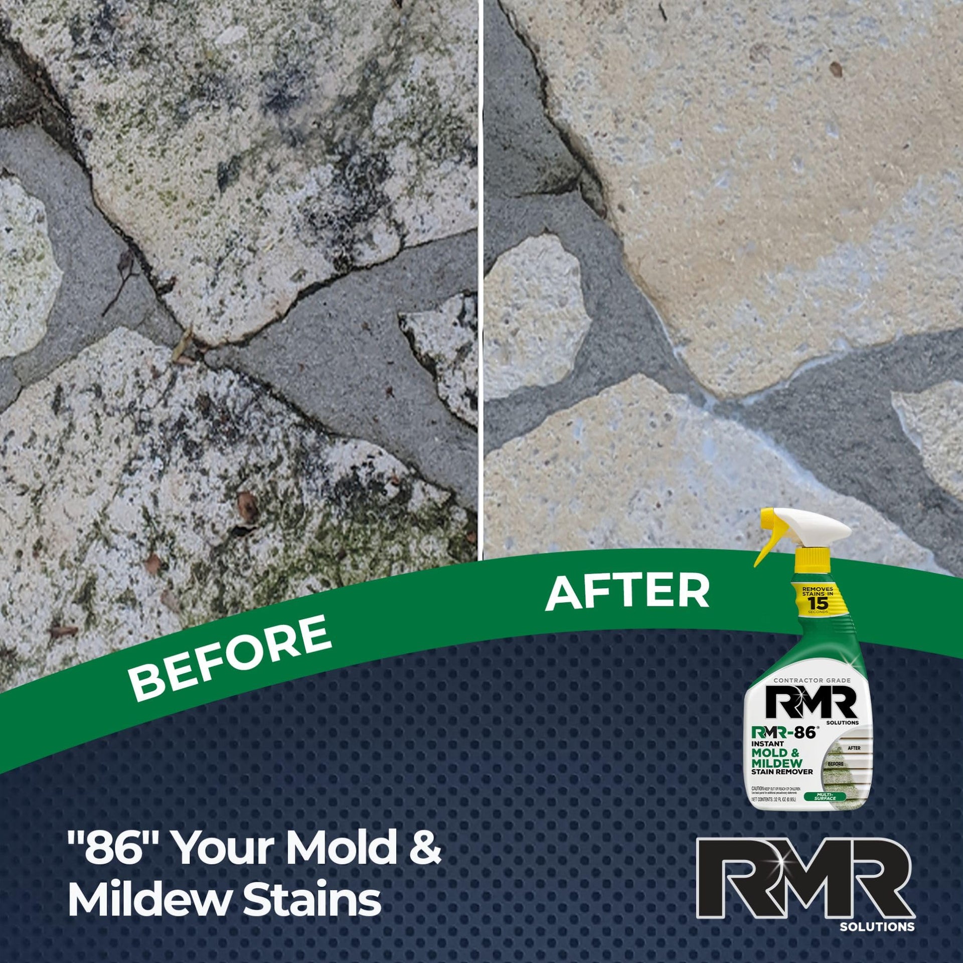 RMR 86 Instant Mold and Mildew Stain Remover Spray (30 Fl Oz) - ModHome Supplies