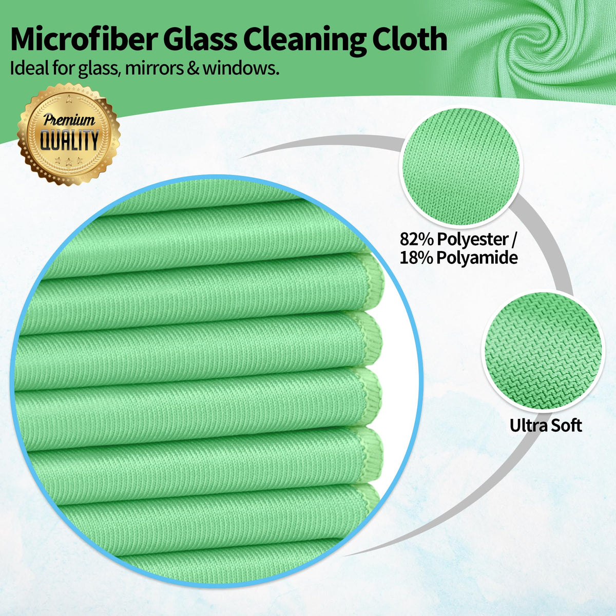 Microfiber Cleaning Cloth (12 Count)