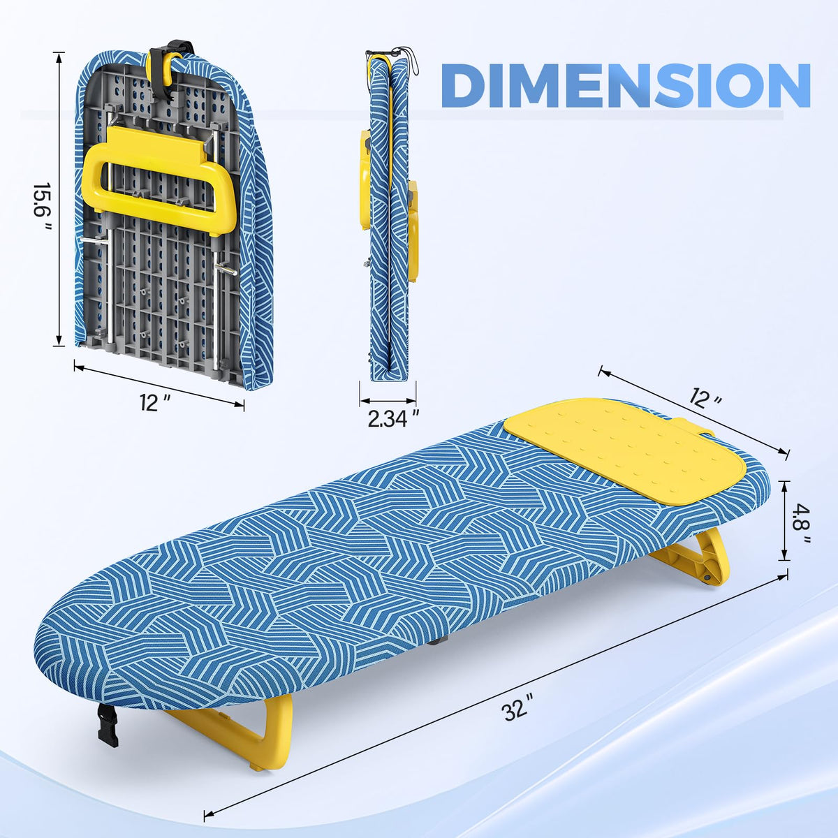 Small Ironing Board with Iron Mat