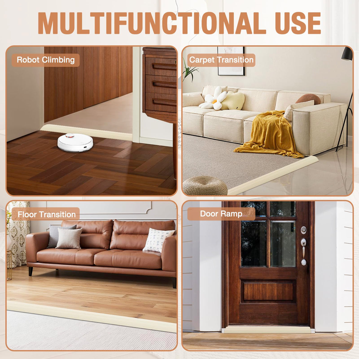 Floor Transition Strip Self Adhesive Vinyl Door Threshold Strip