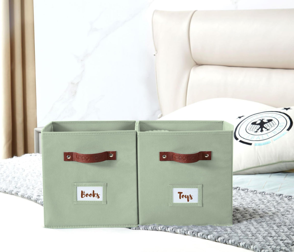 Storage Bins Cube Storage Bin with Labels (6 Count)