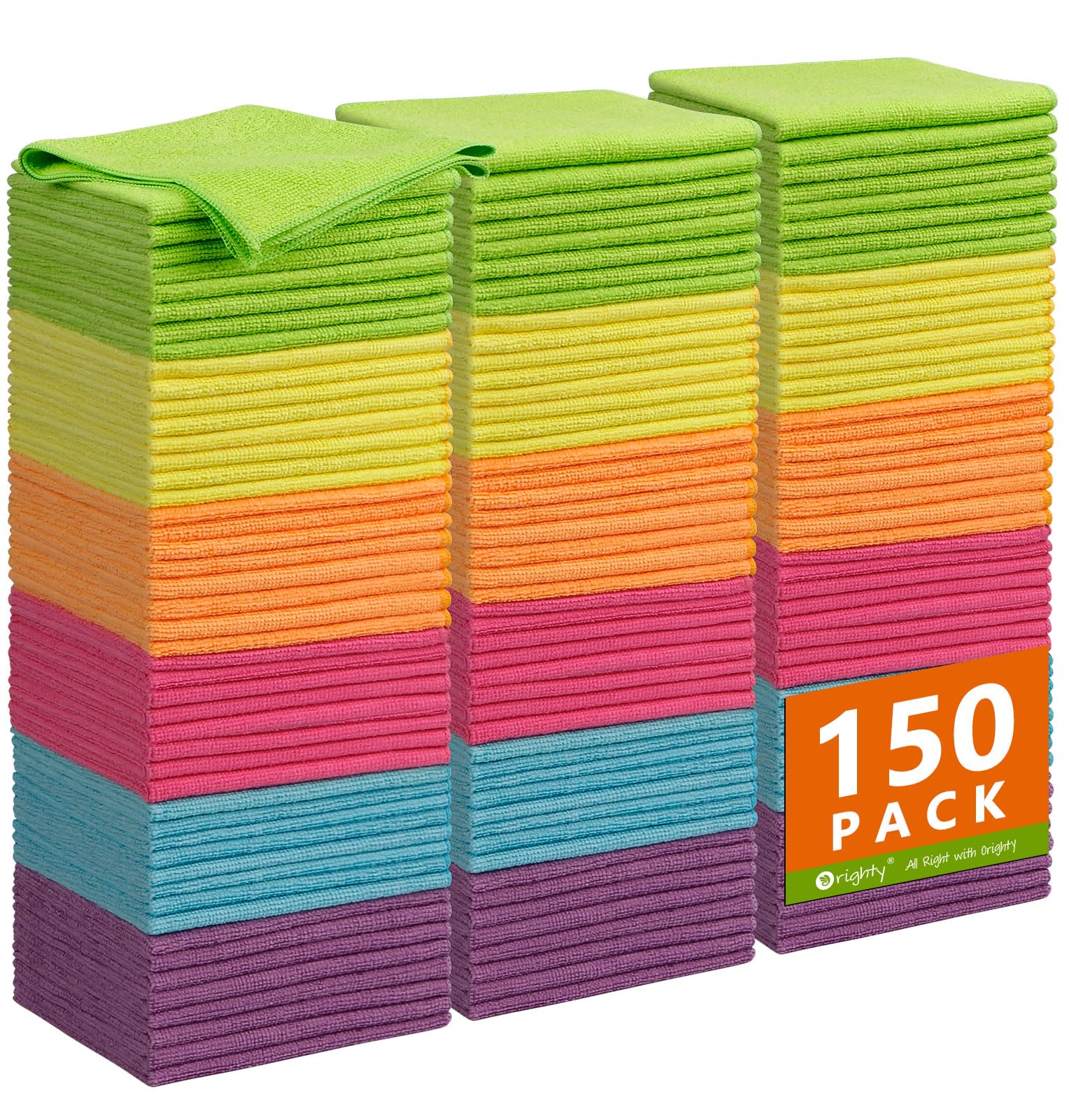 Microfiber Cleaning Cloth Bulk (150 Count)