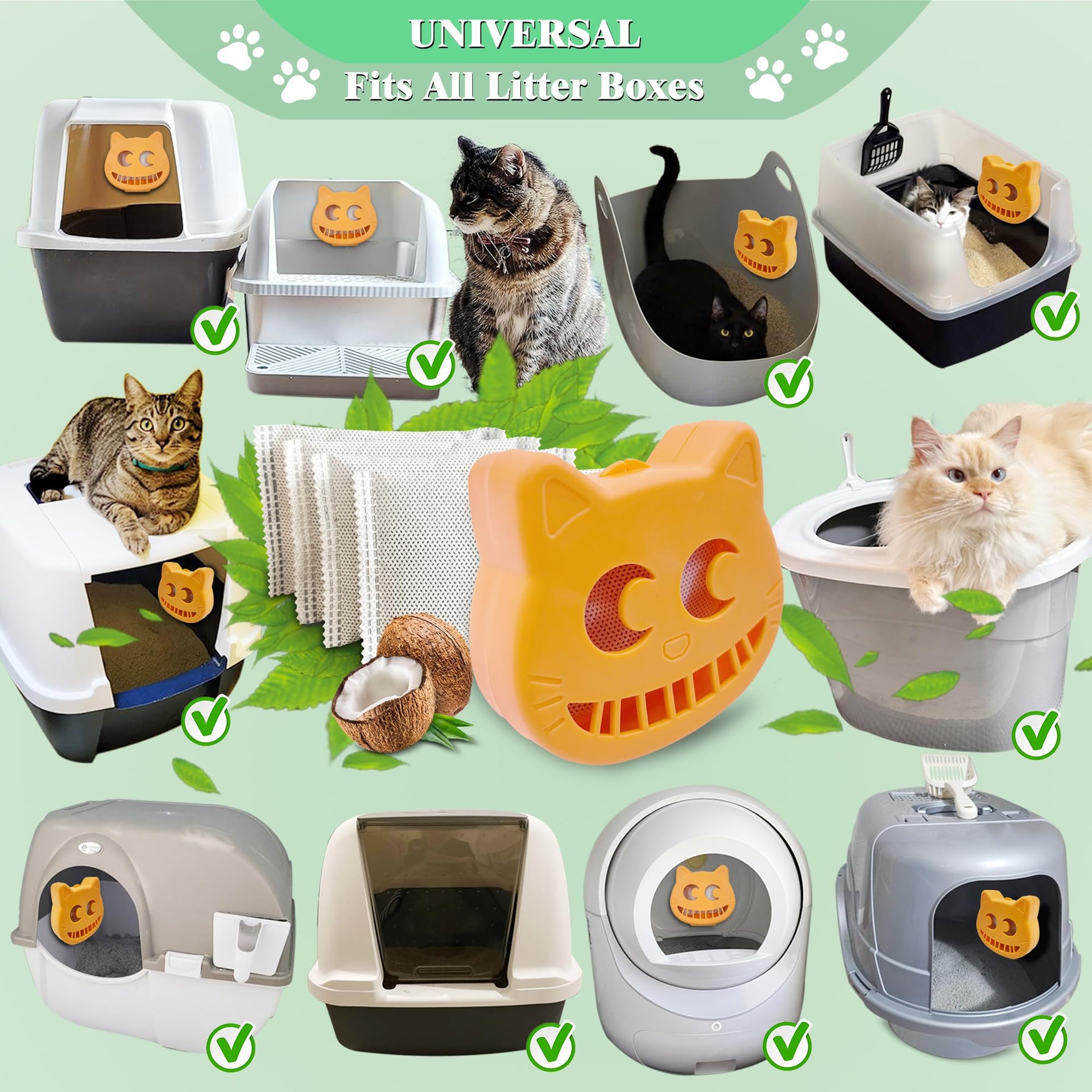 Unscented Cat Litter Box Deodorizer for Fumoi Automatic Litter Box (4 Count)