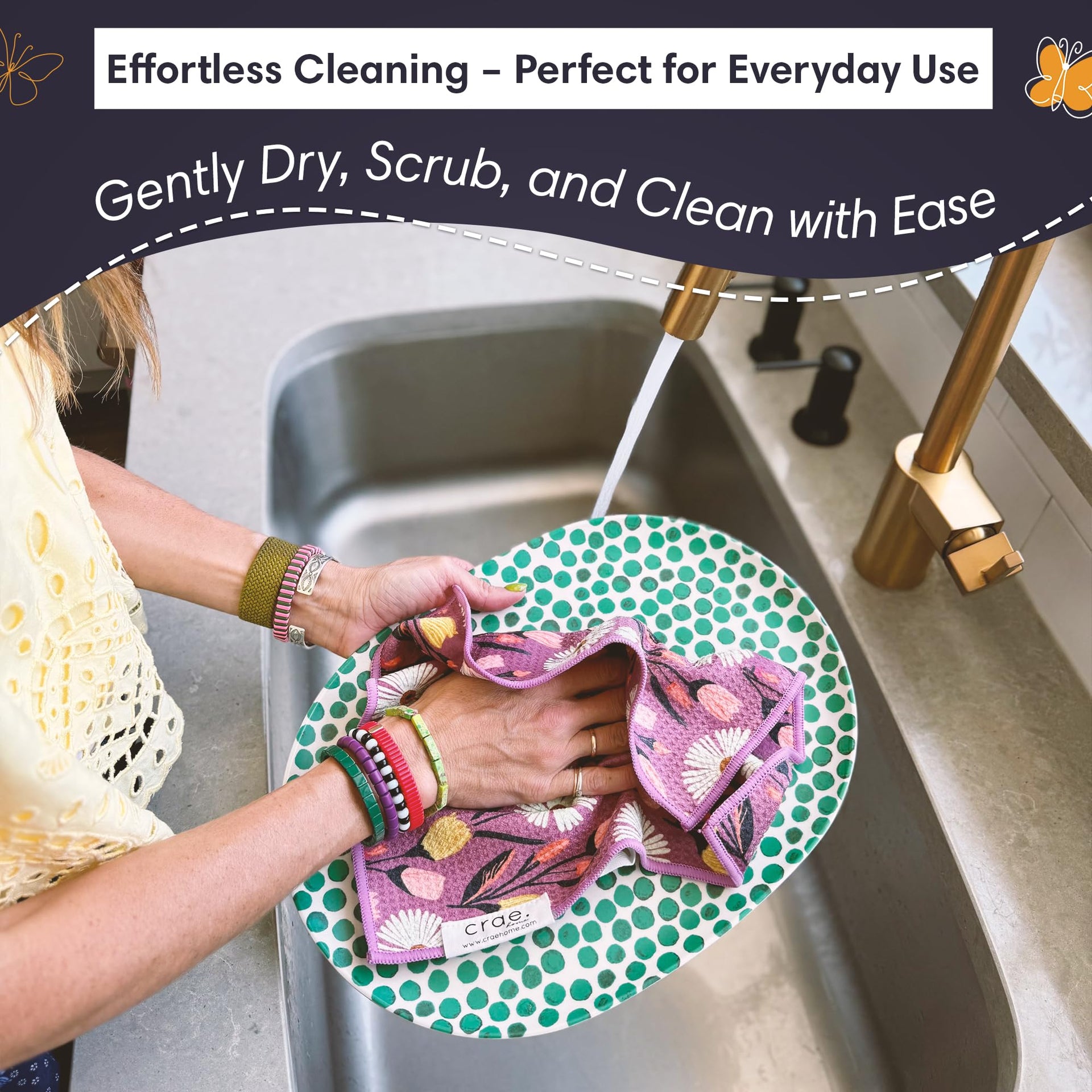 Microfiber Hand Towel & Washcloth Set (2 Count)
