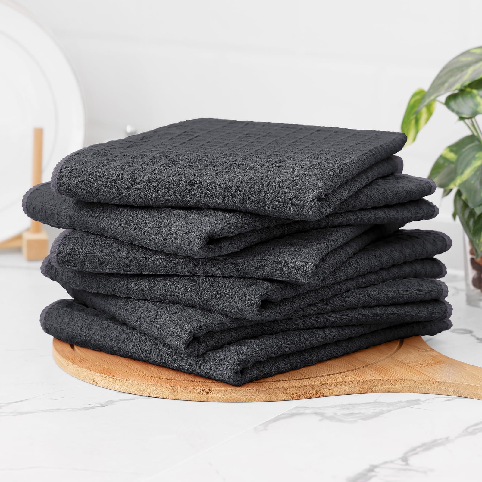 Microfiber Kitchen Towels and Dishcloths Sets (12 Count)