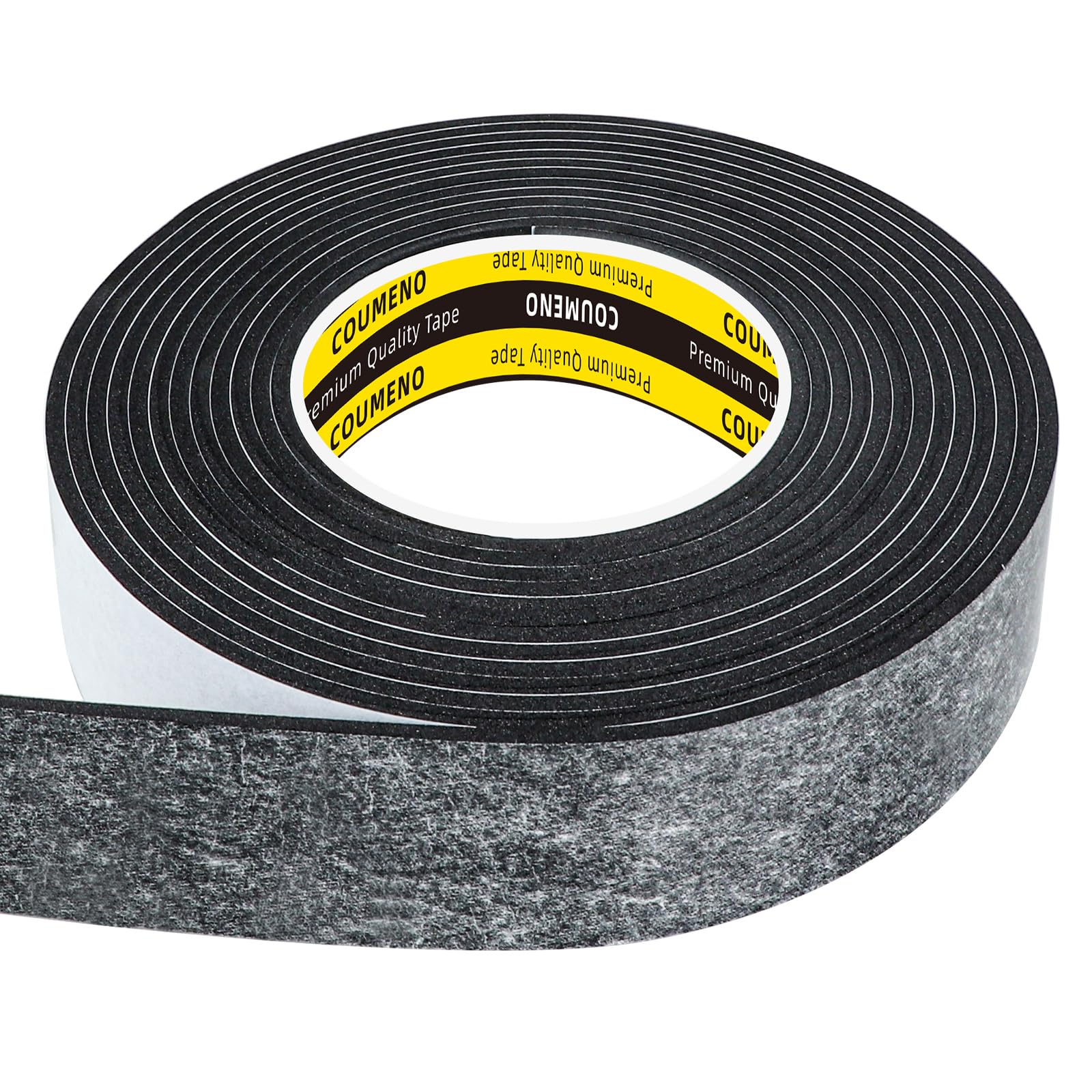 EVA Single Sided Adhesive Black Foam Tape (16.4 Foot)