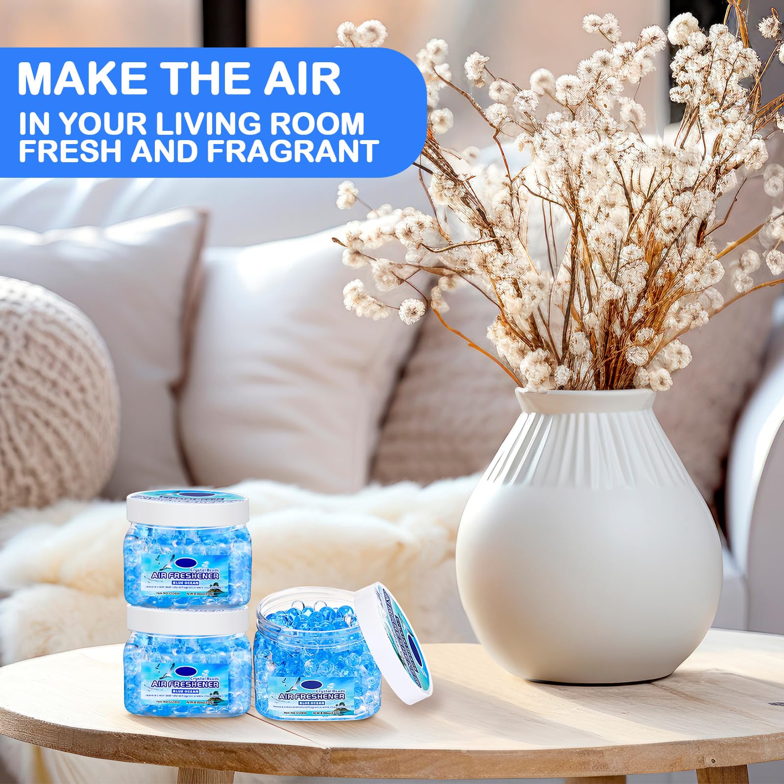 6 Pcs Air Freshener Beads Odor Eliminator Beads Odor (48 Fl Oz)