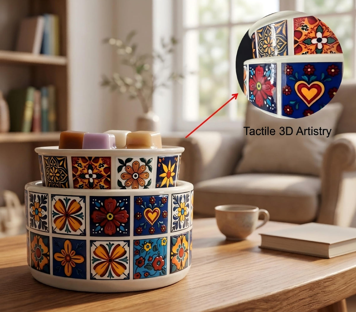 Talavera Ceramic Electric Wax Melt Warmer