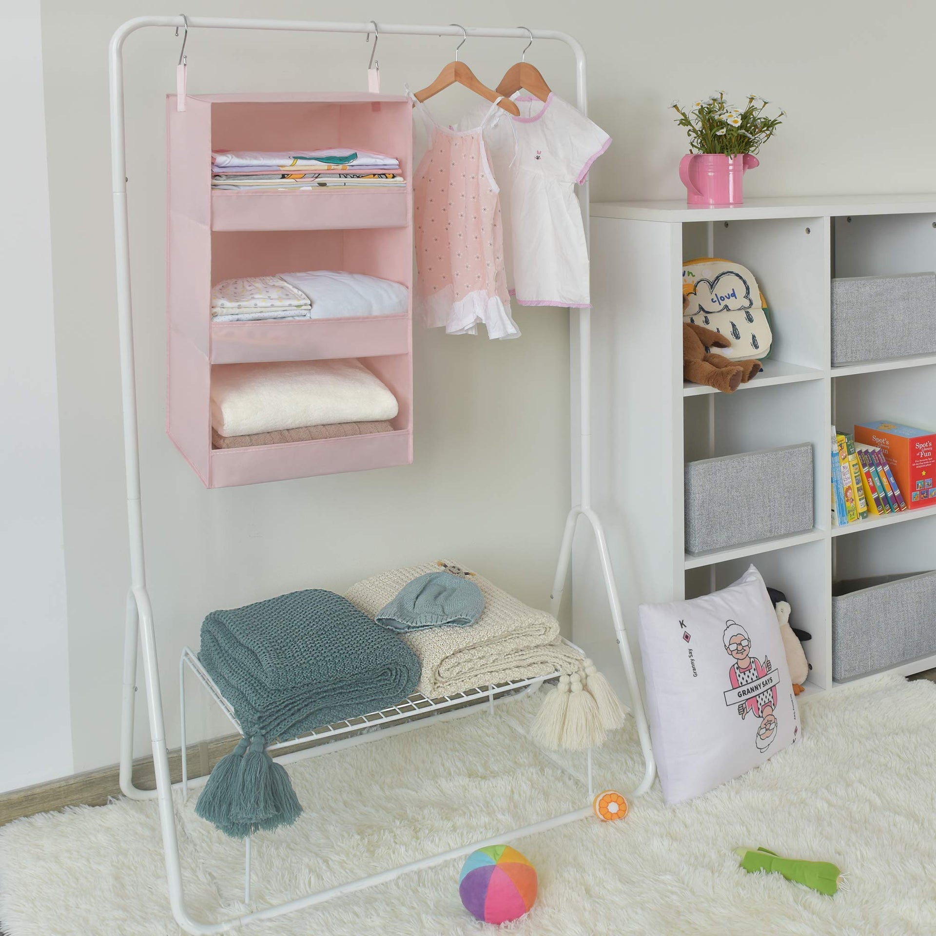 3 Shelf Hanging Closet Organizer
