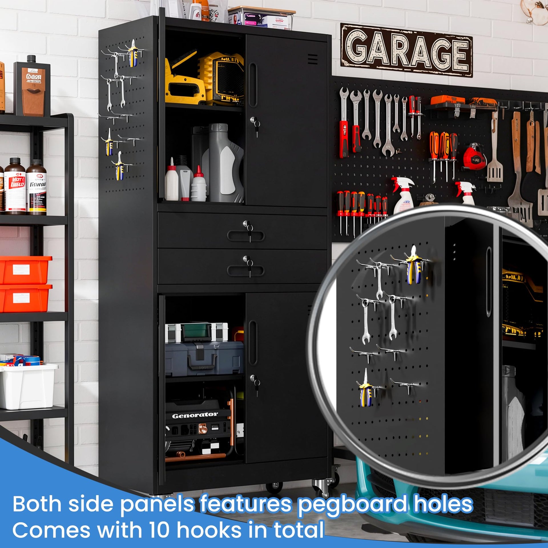 Metal Storage Cabinet for Garage