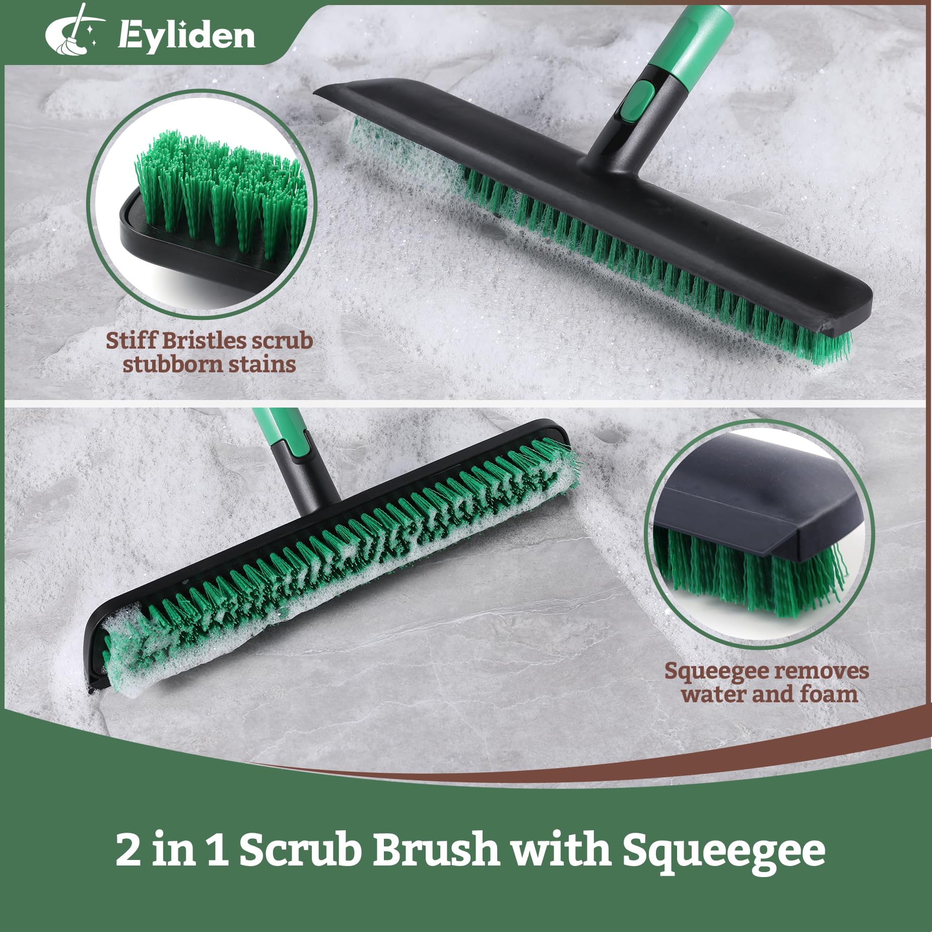 Scrub Brush with Squeegee