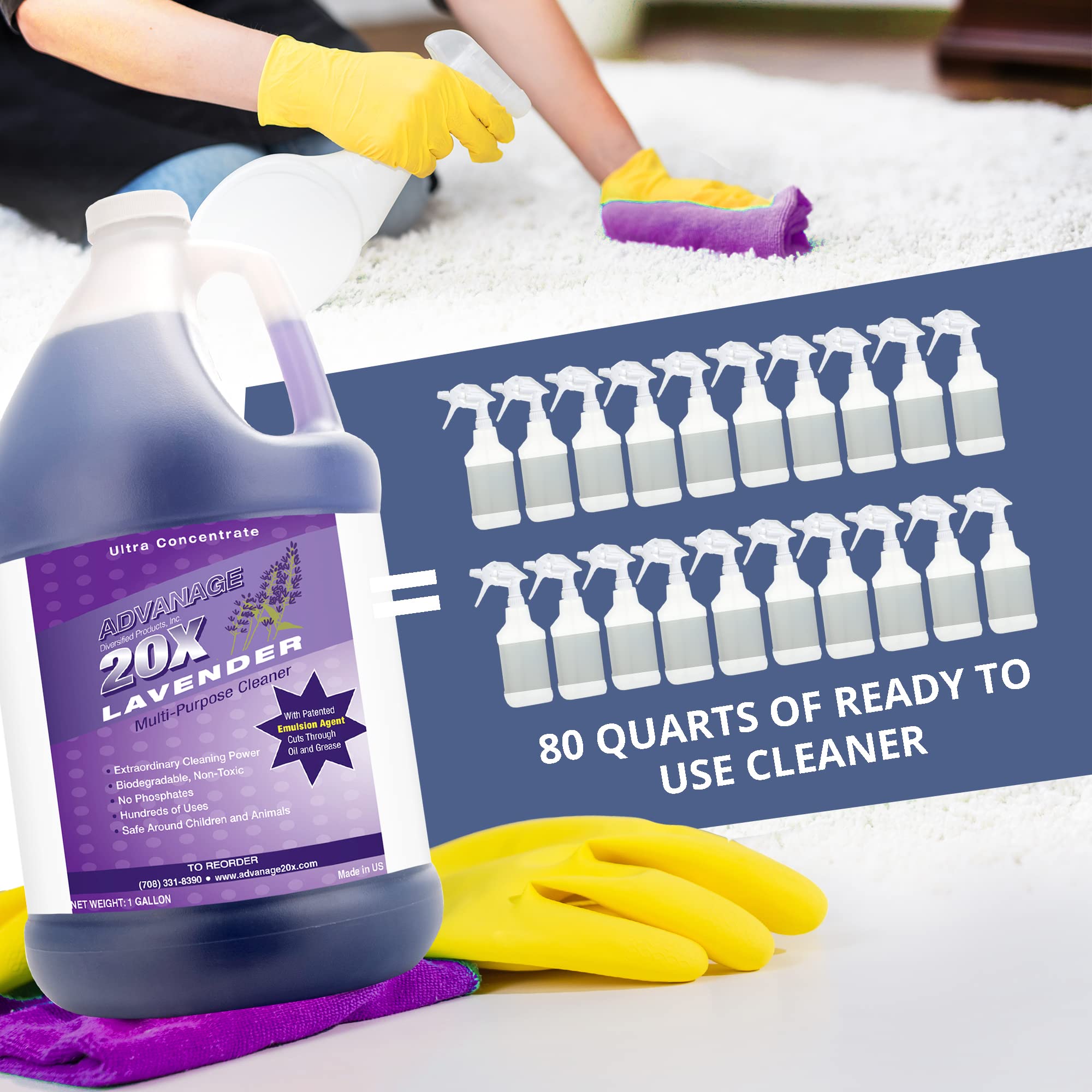 Advanage 20X All Purpose Cleaner Concentrate (128 Fl Oz)