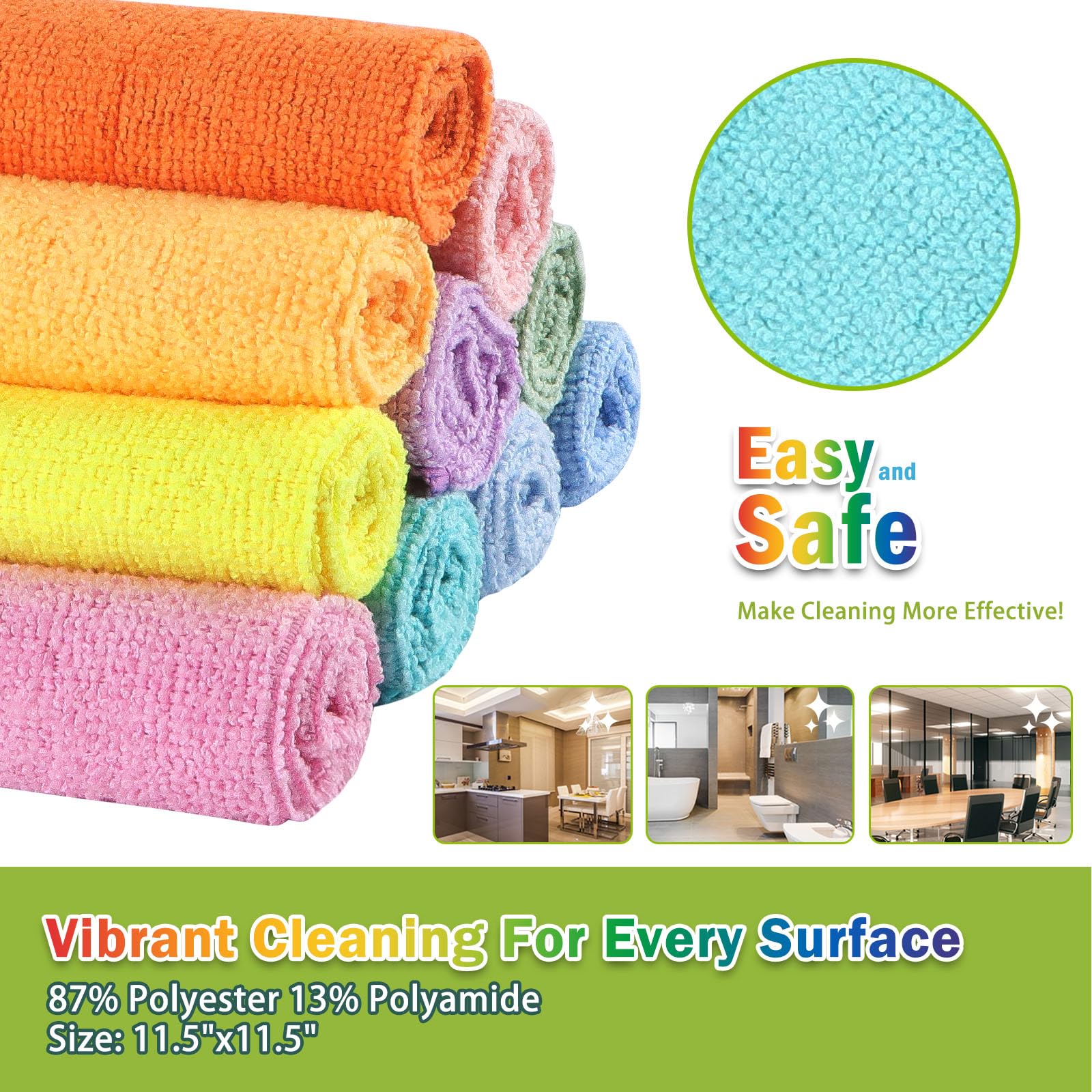 Microfiber Cleaning Cloth (10 Count)