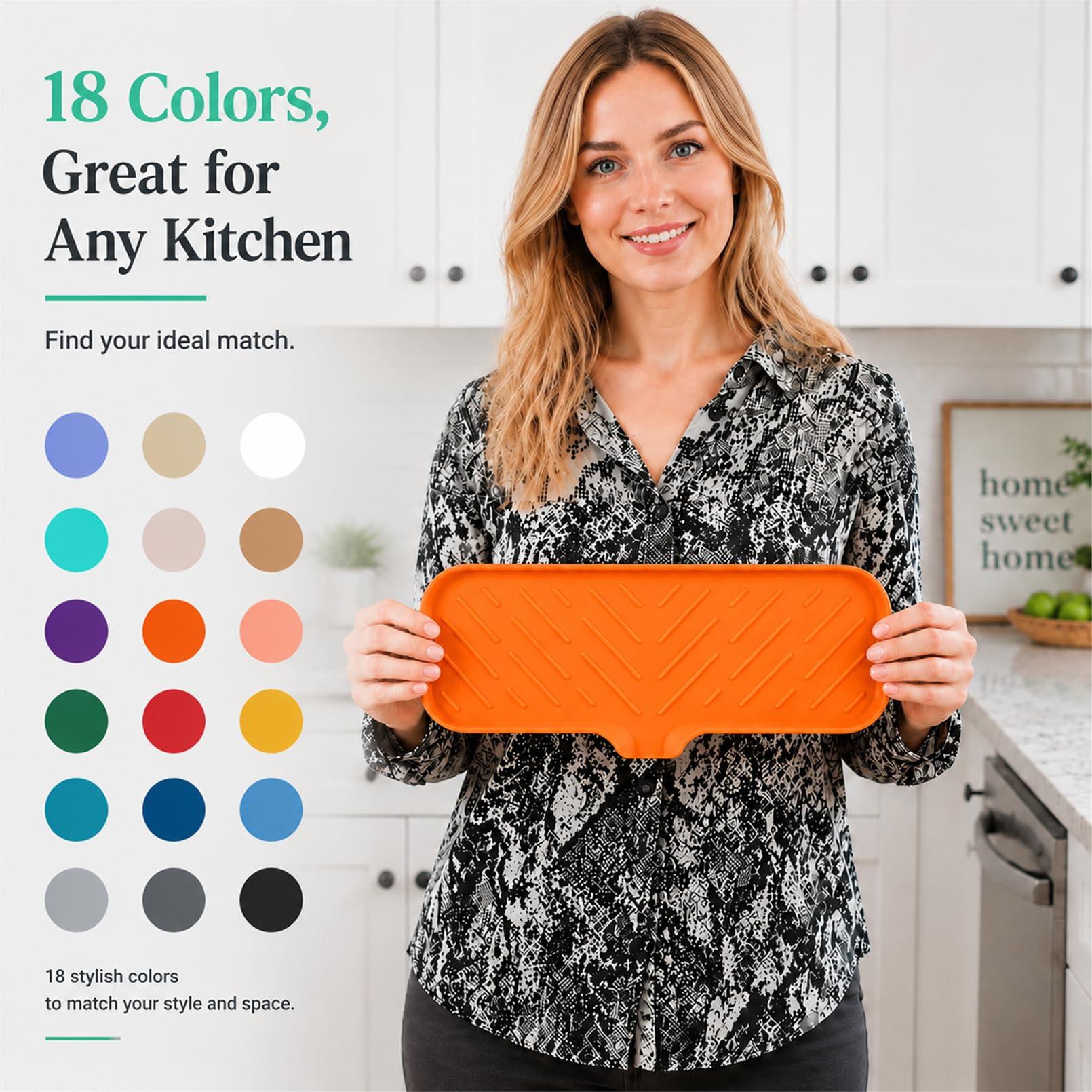Silicone Soap Dish with Drain Spout