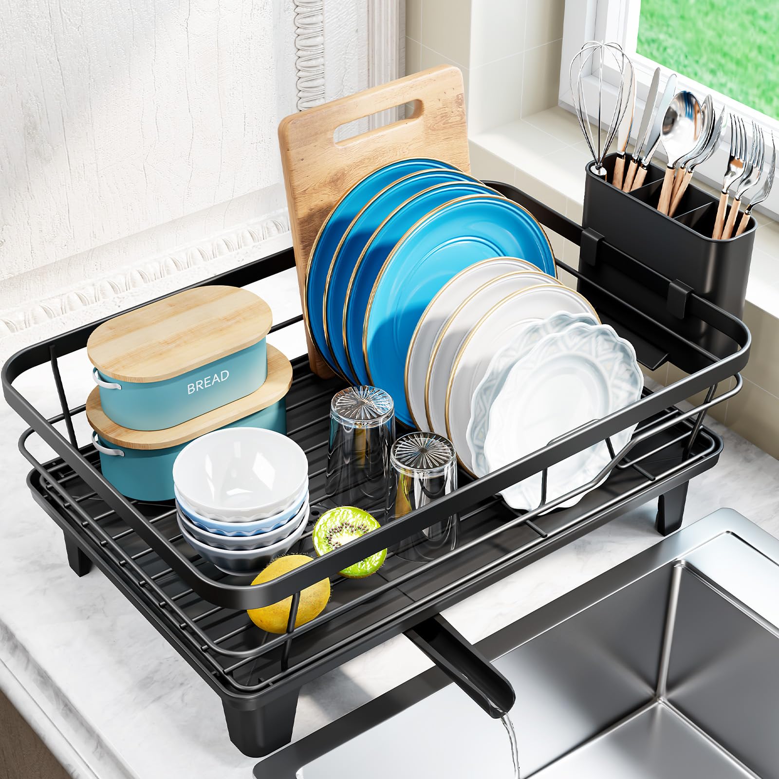Urakify Dish Drying Rack for Kitchen Counter