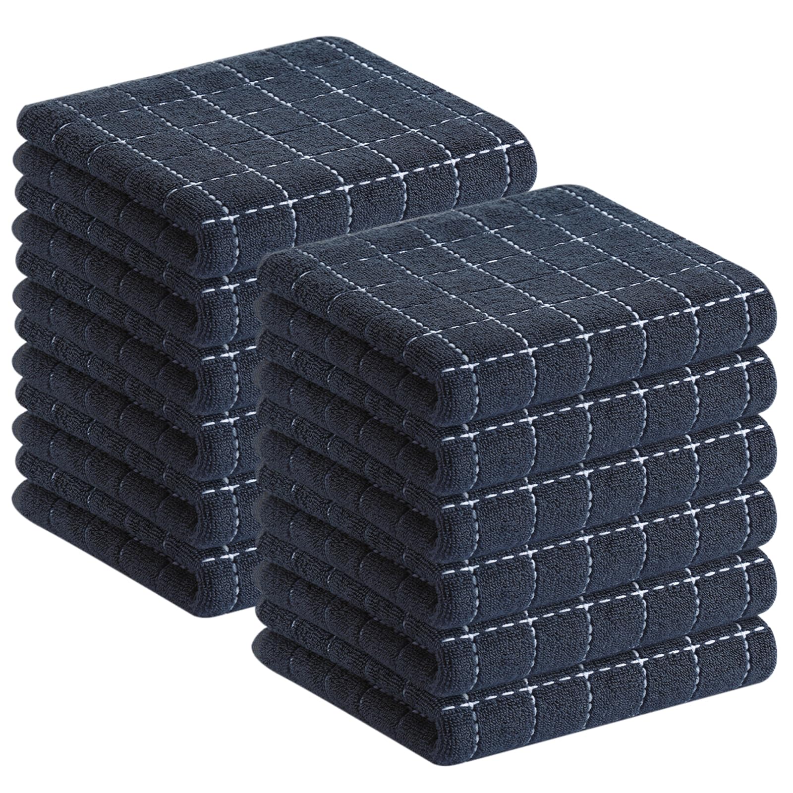100% Cotton Terry Kitchen Towels (12 Count)