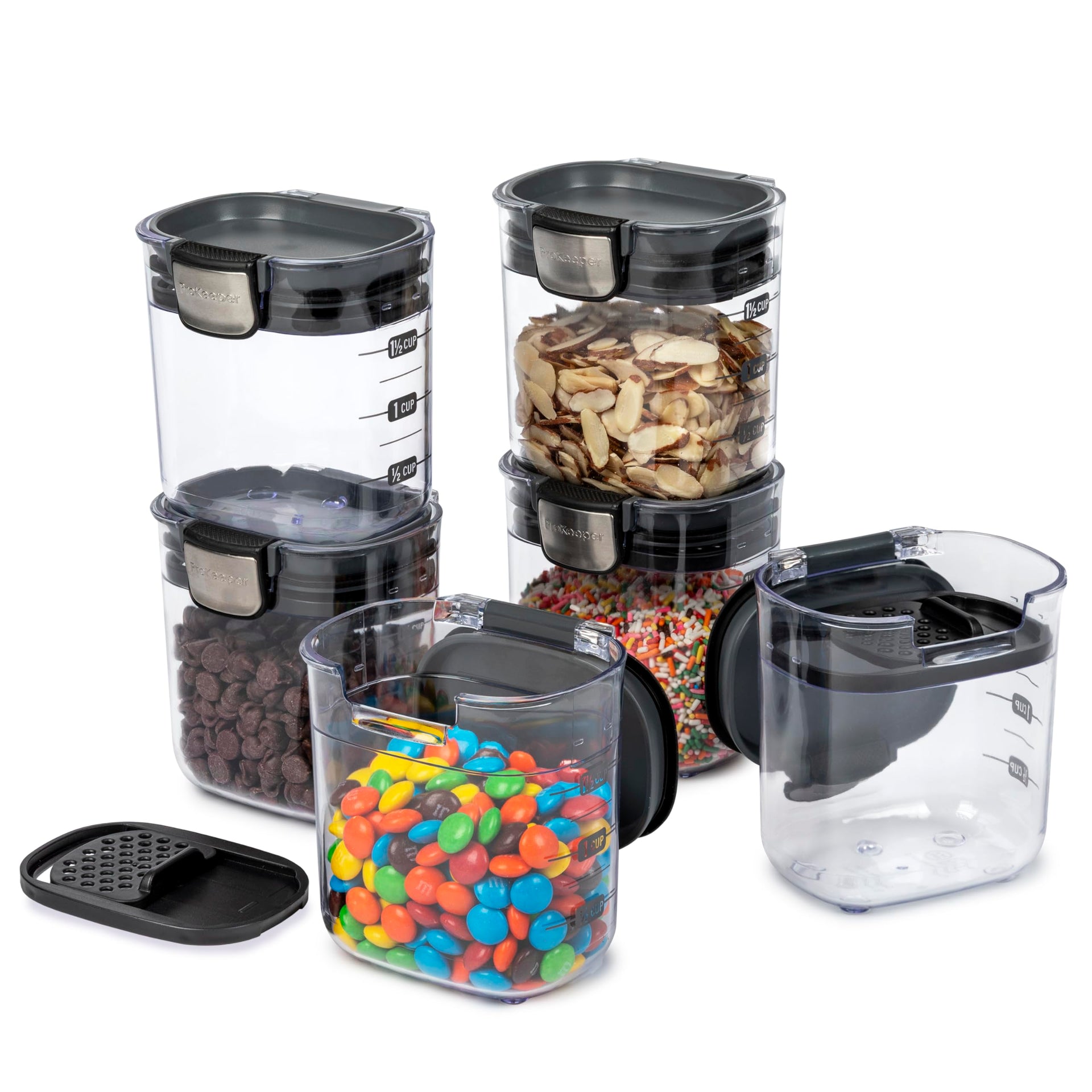 PKS 401 1.5 Cup Mini Prokeeper+ Airtight Silicone Seal Storage Container Great For Spices & Baking Acessories