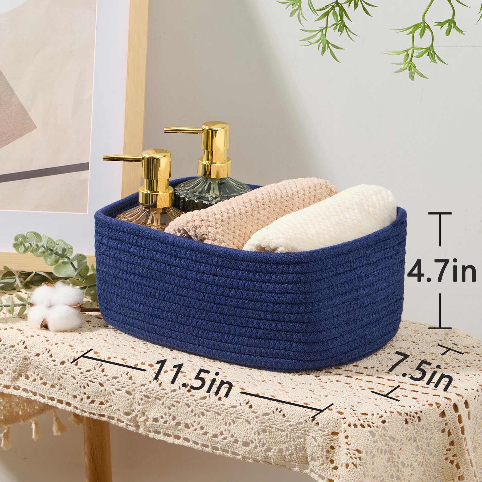 Small Storage Baskets for Organizing (4 Count)