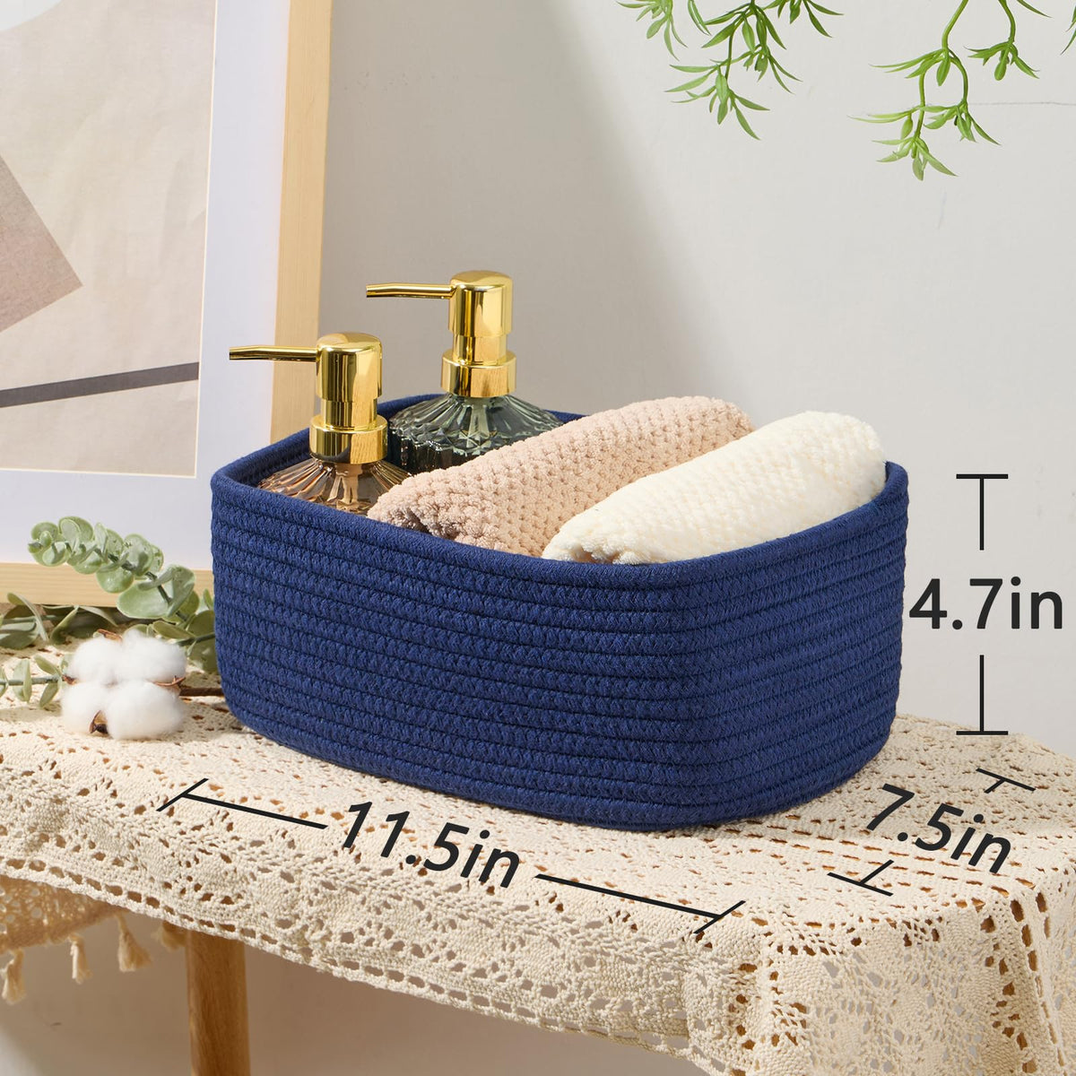 Small Storage Baskets for Organizing (3 Count)